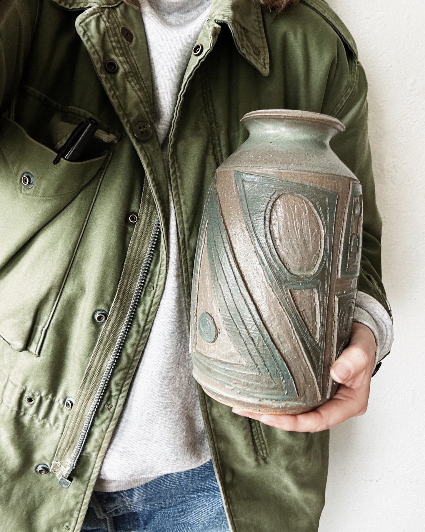 1970’s Studio Pottery Vase Signed