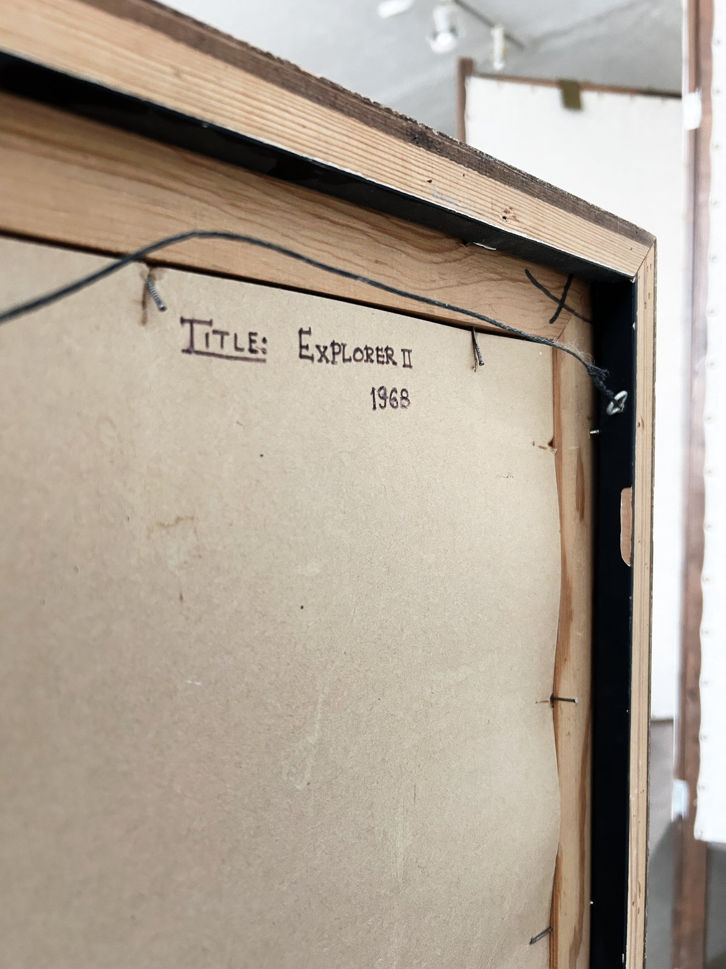 Vintage Abstract Encaustic Painting