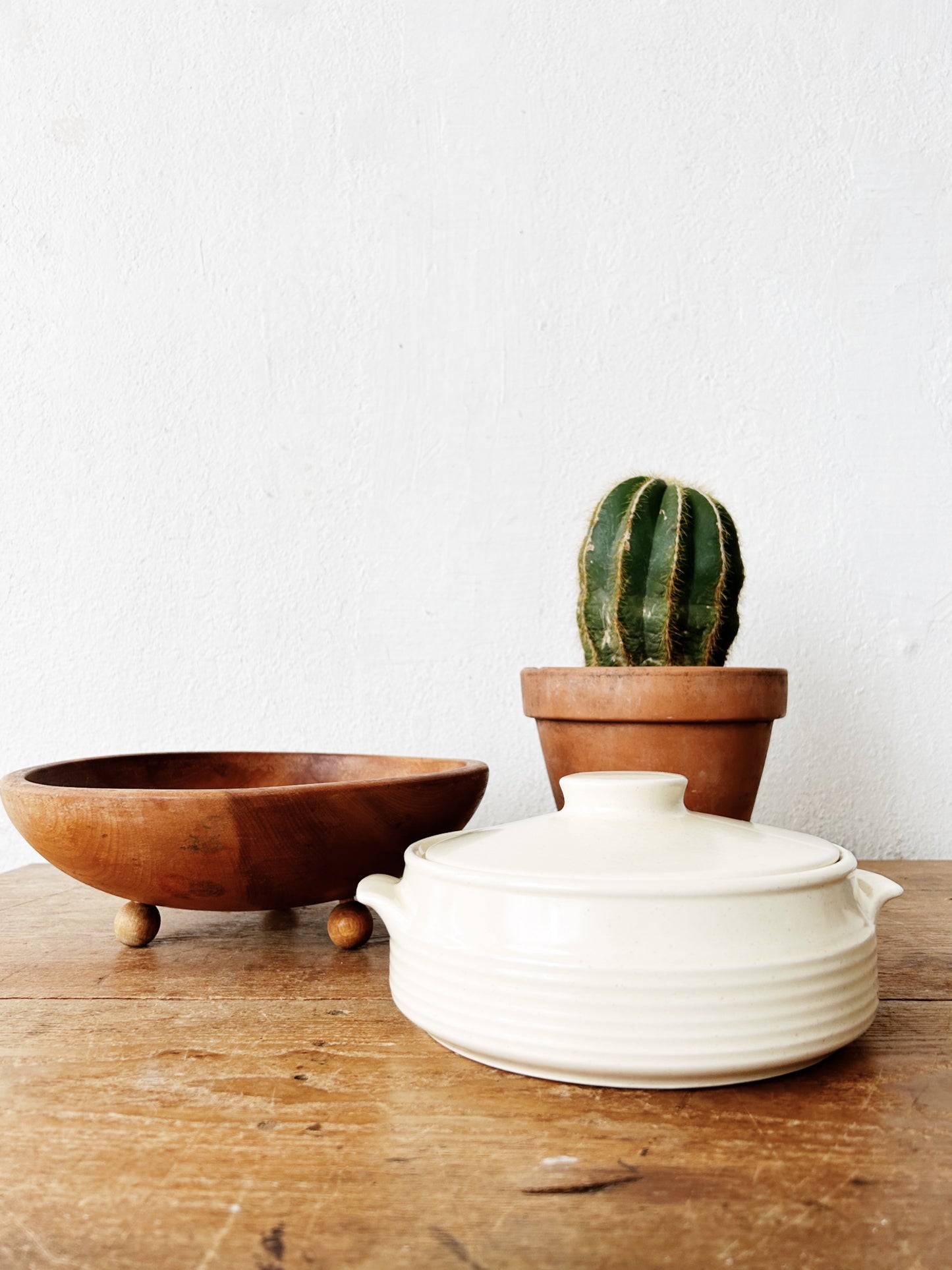 Mid Century Lidded Ceramic Dish