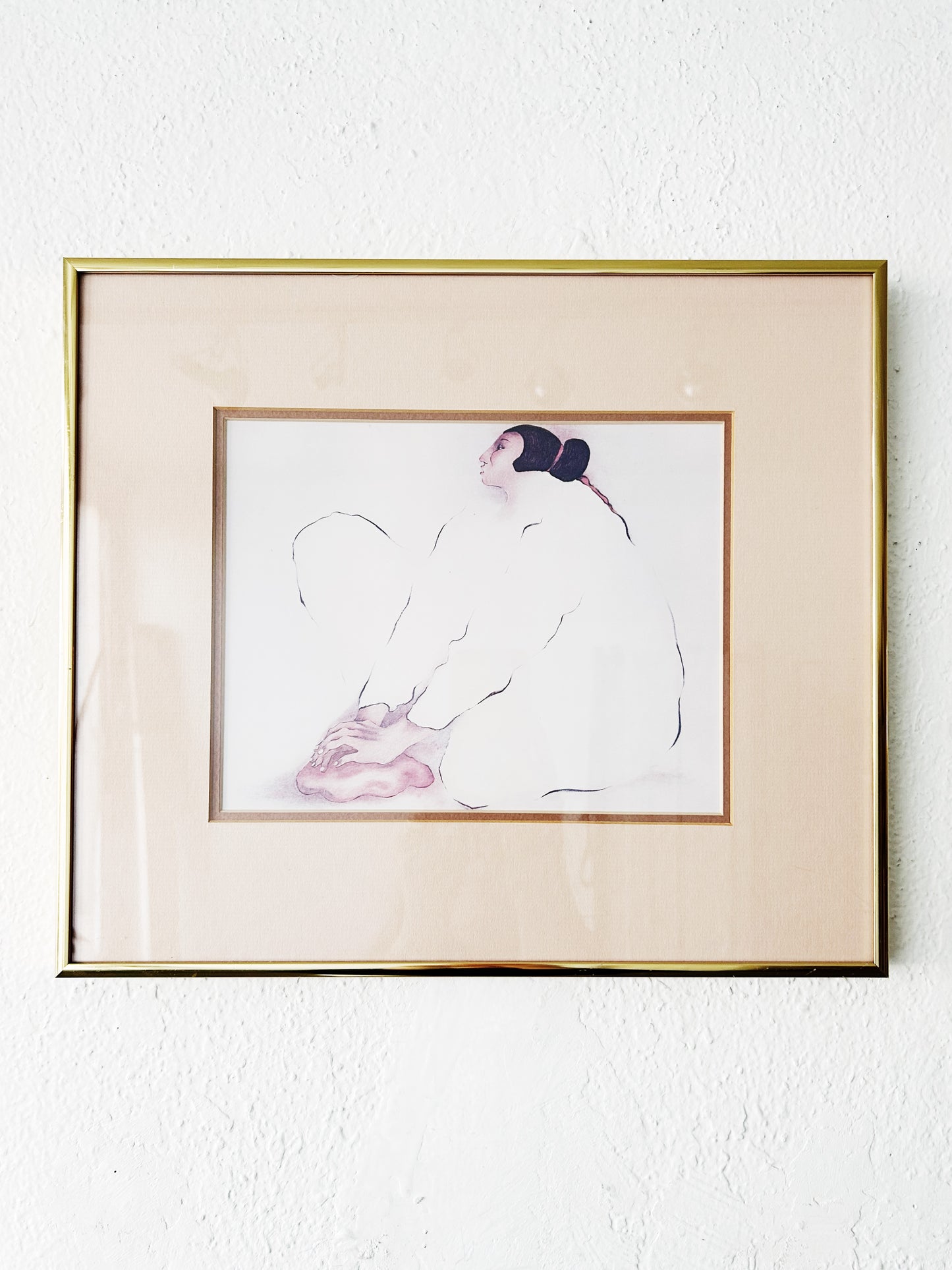 Vintage Framed RC Gorman Litho