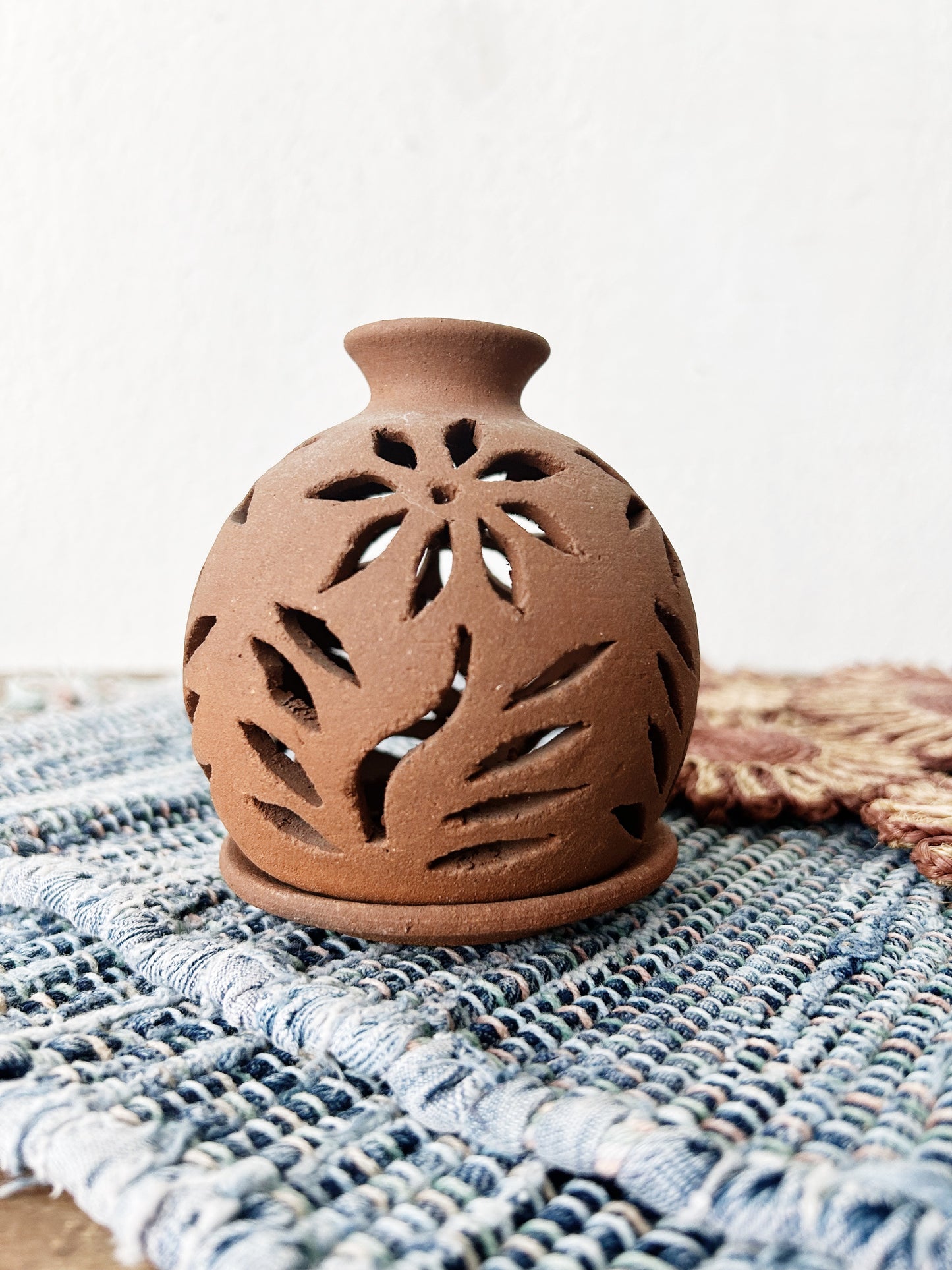 Mexican Clay luminary or Incense Hut