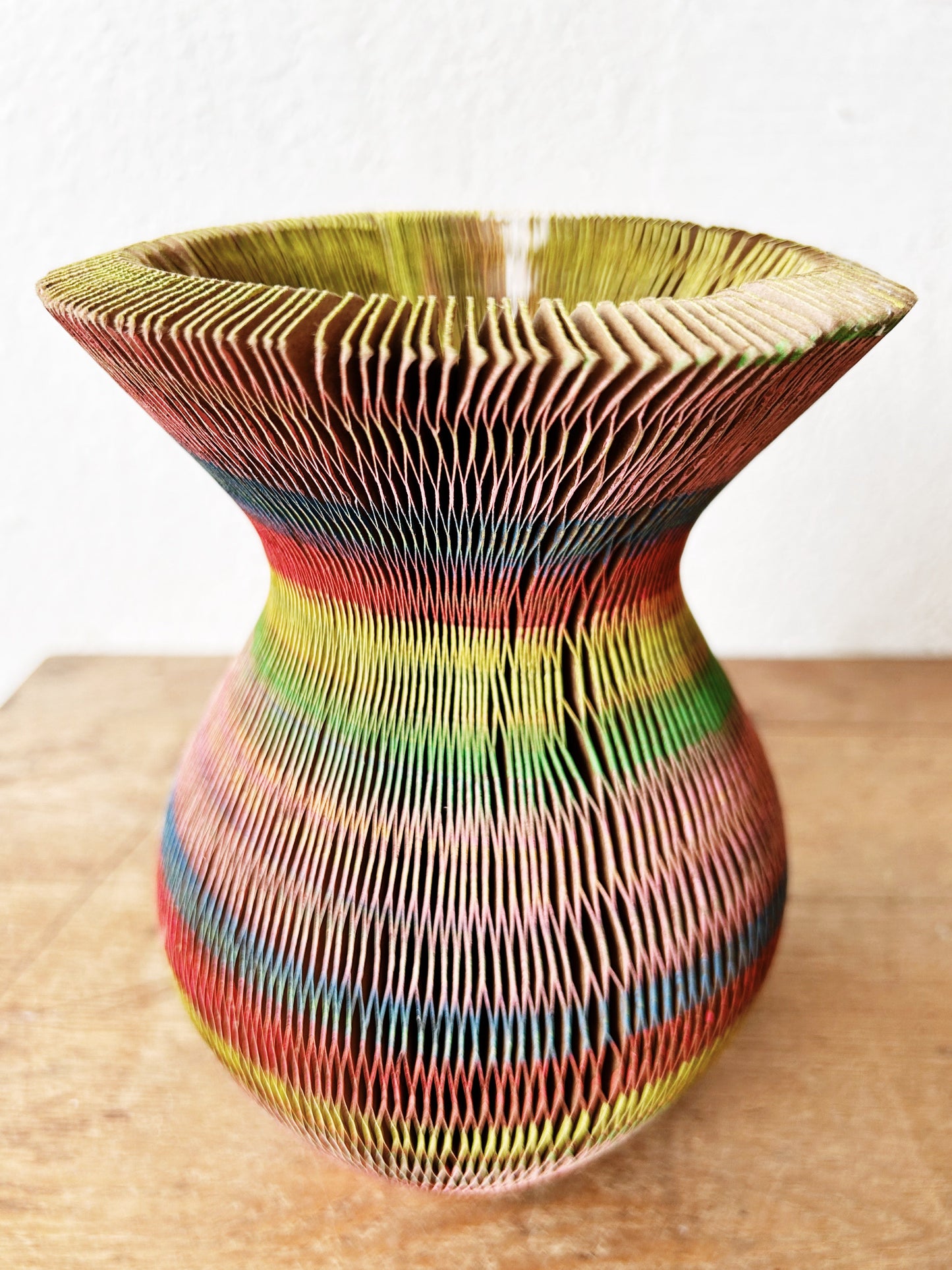 Handmade Corrugated Paper Vase