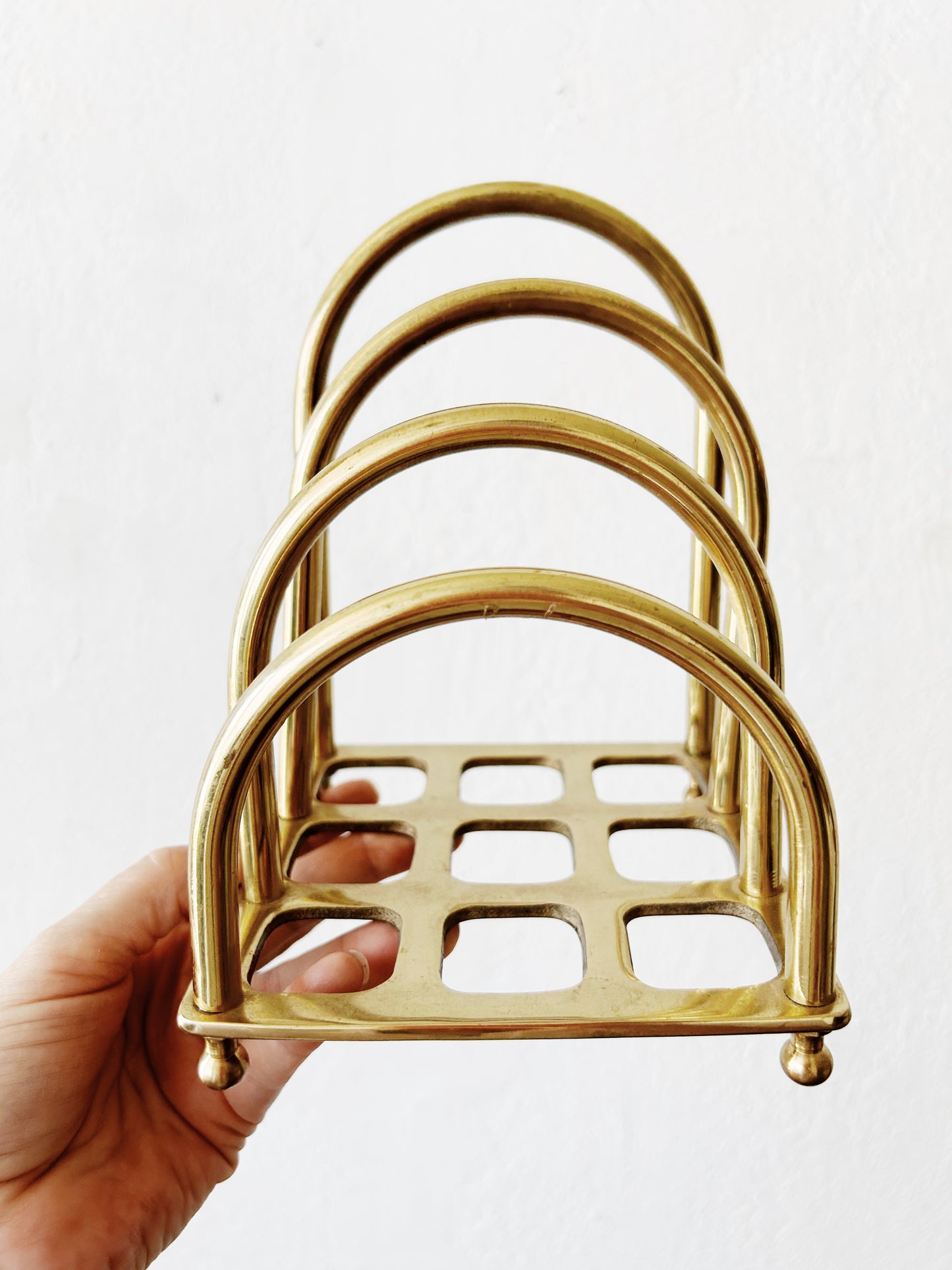 Chunky Vtg Brass Holder