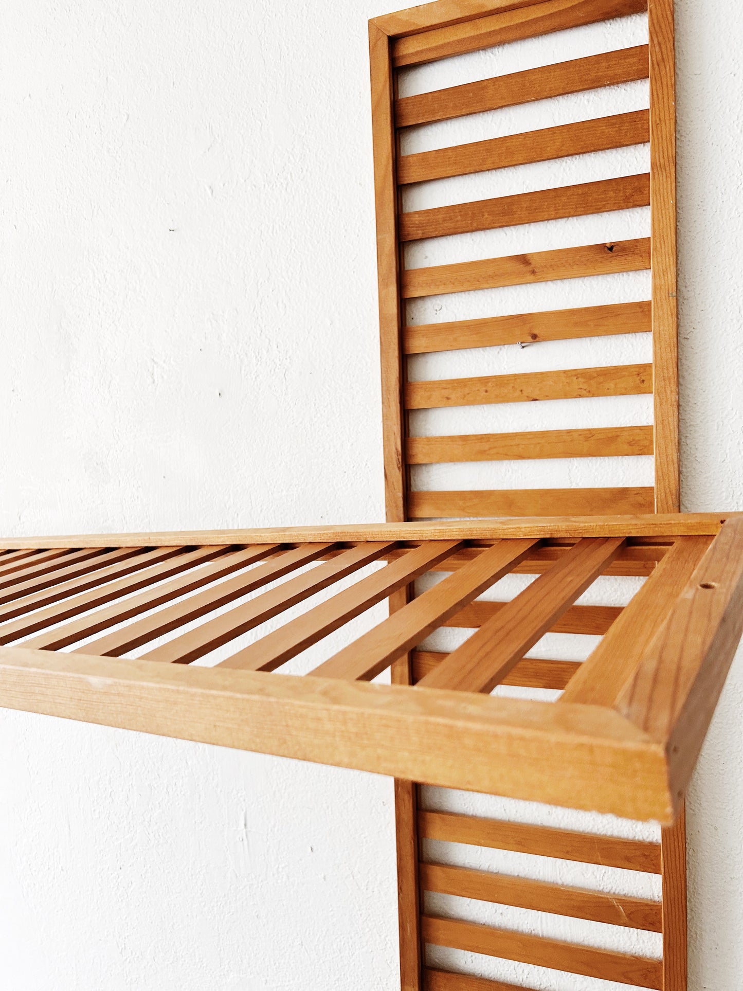 Slatted Wood Shelf