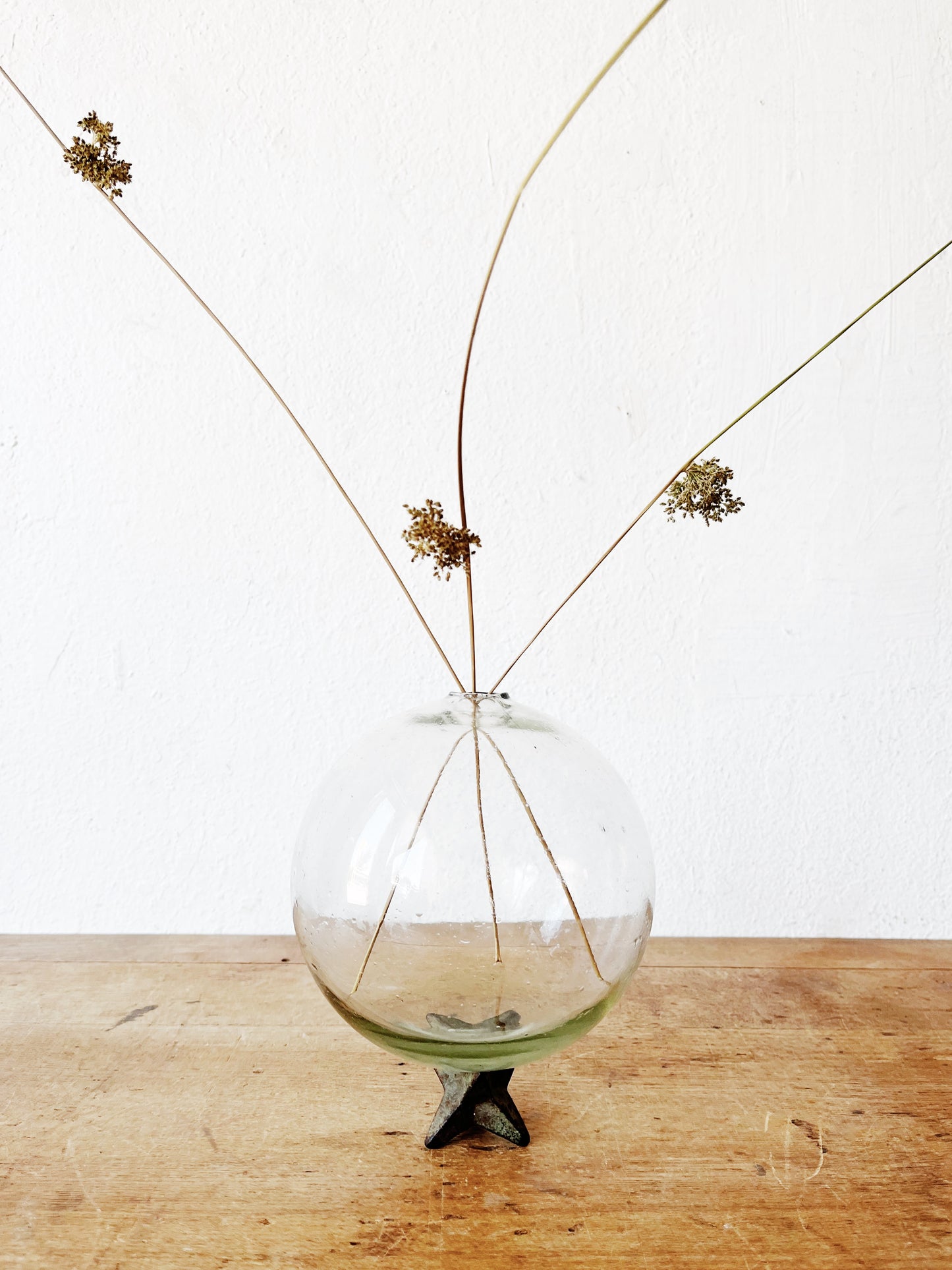 Blown Glass Bubble Vase