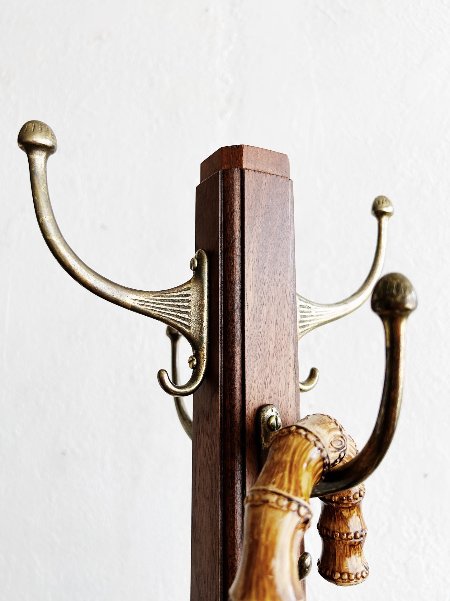 Antique Wood Hall Tree