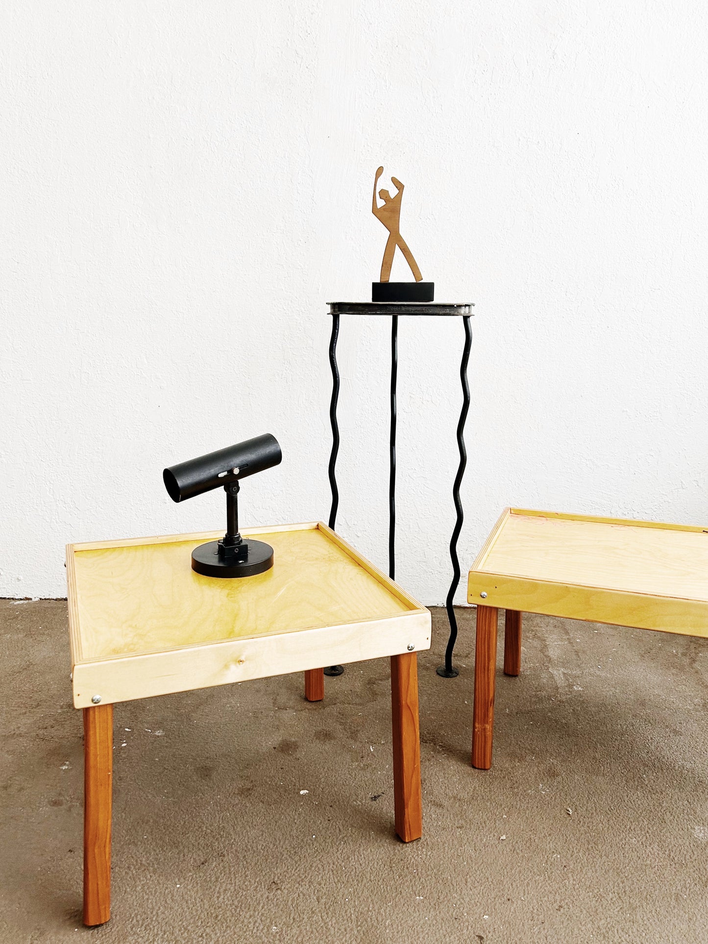 Shortie Handmade Ply/Modern Craft Wood Table Pair