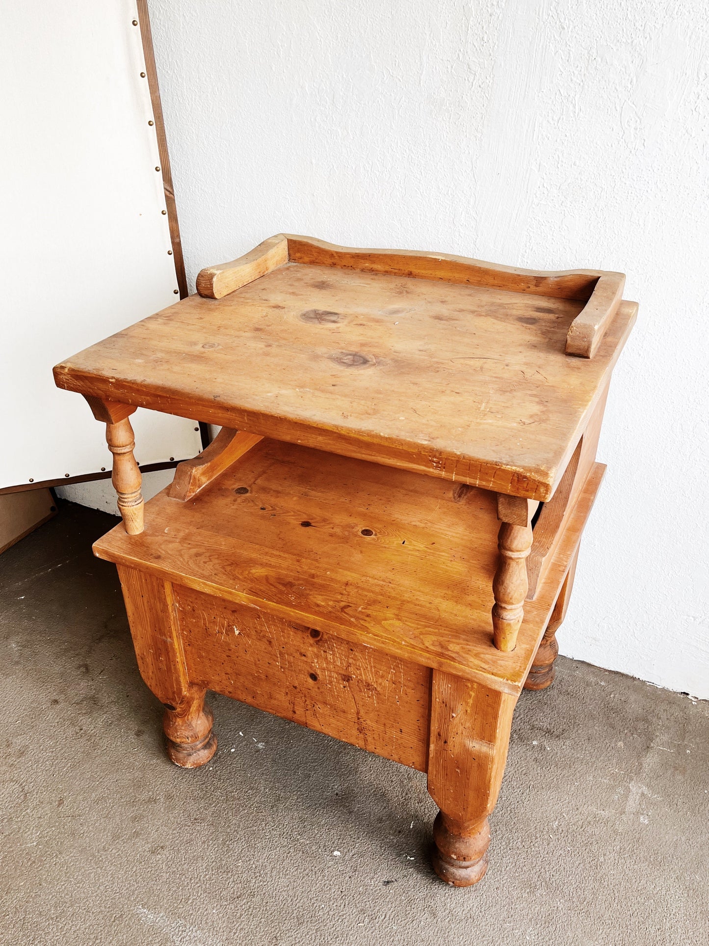 Vintage Pine Work Table