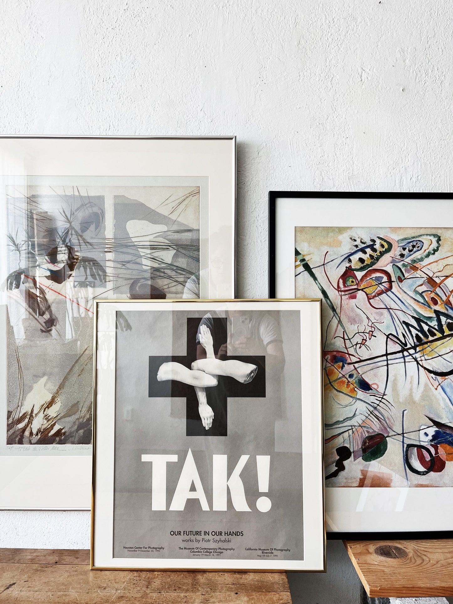 Vintage Framed Kandinsky Print