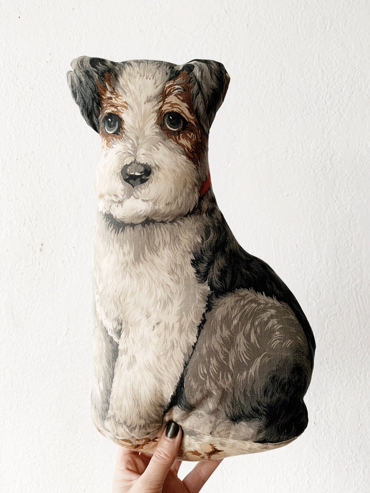 Vintage Terrier Cotton Pillow
