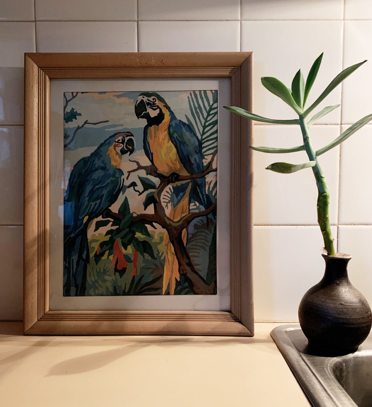 Vintage Framed Paint by Number