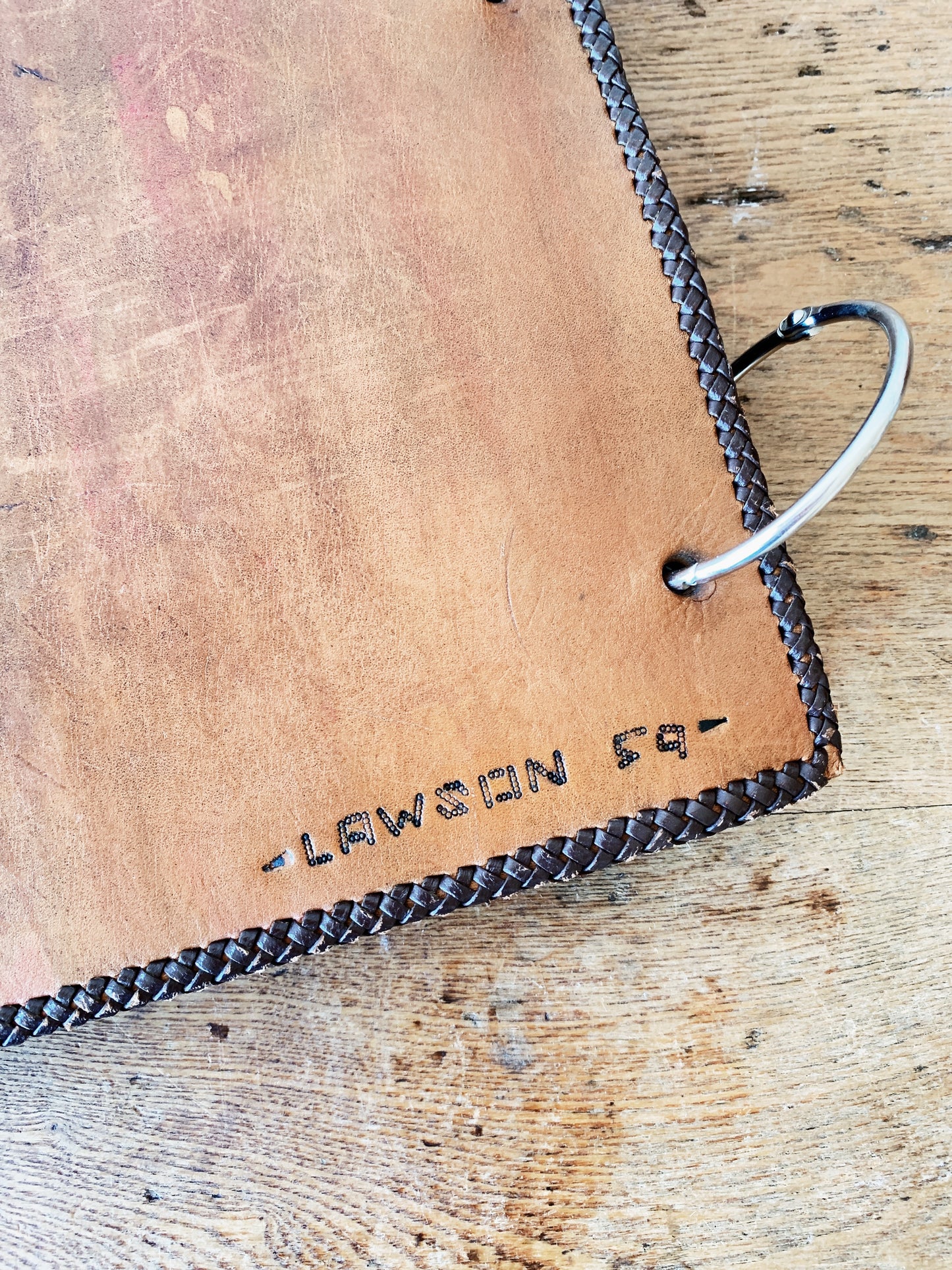 Vintage Tooled Leather Portfolio