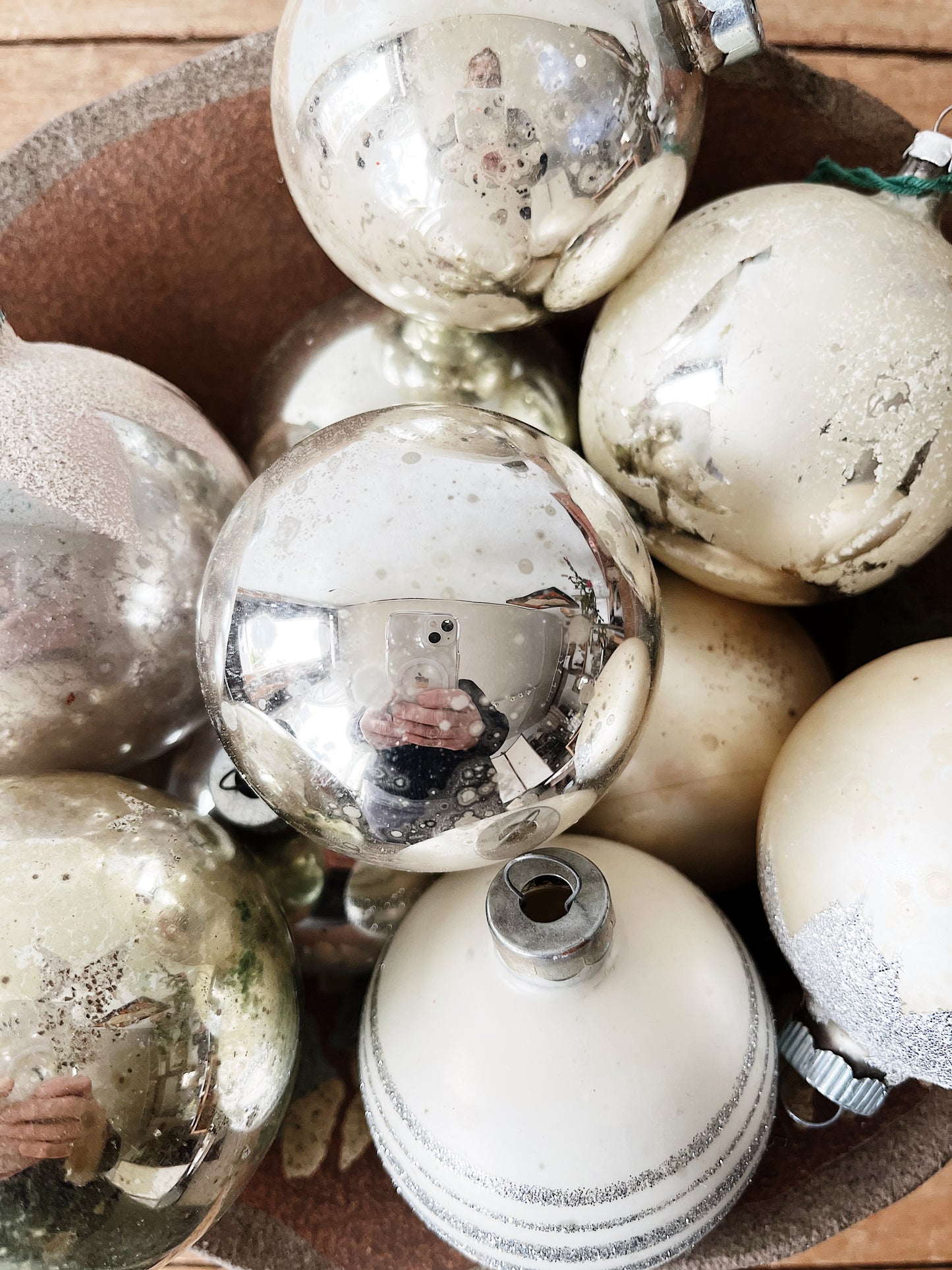 Antique Glass Ornament Set