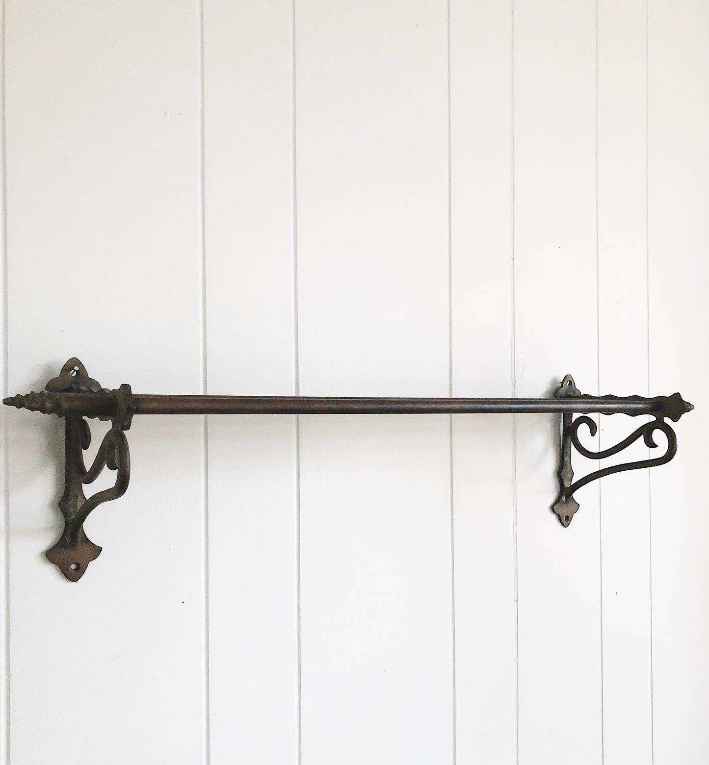 Antique Brass Train Car Shelf