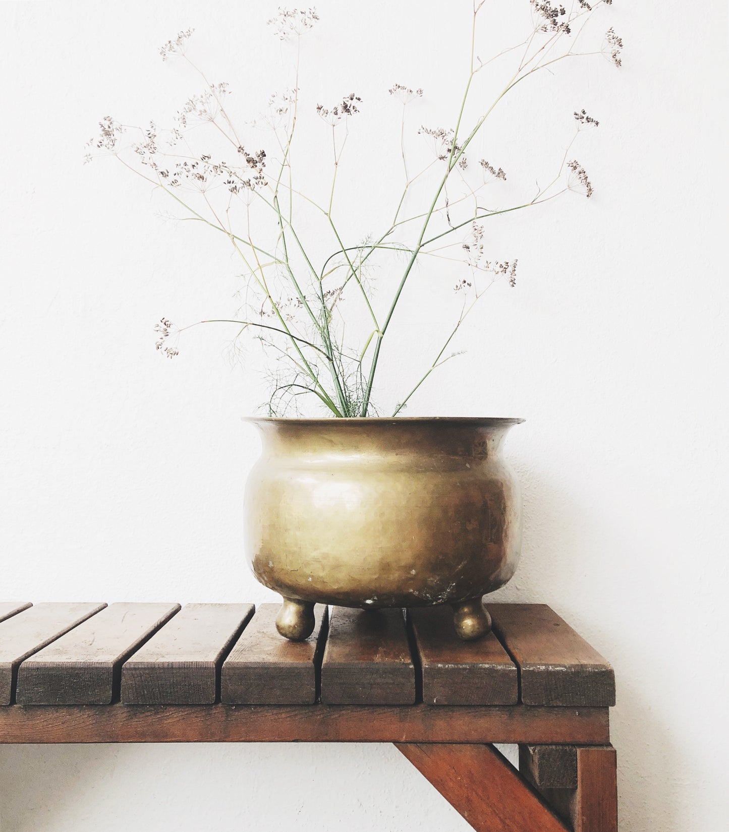 Large Brass Plant Pot