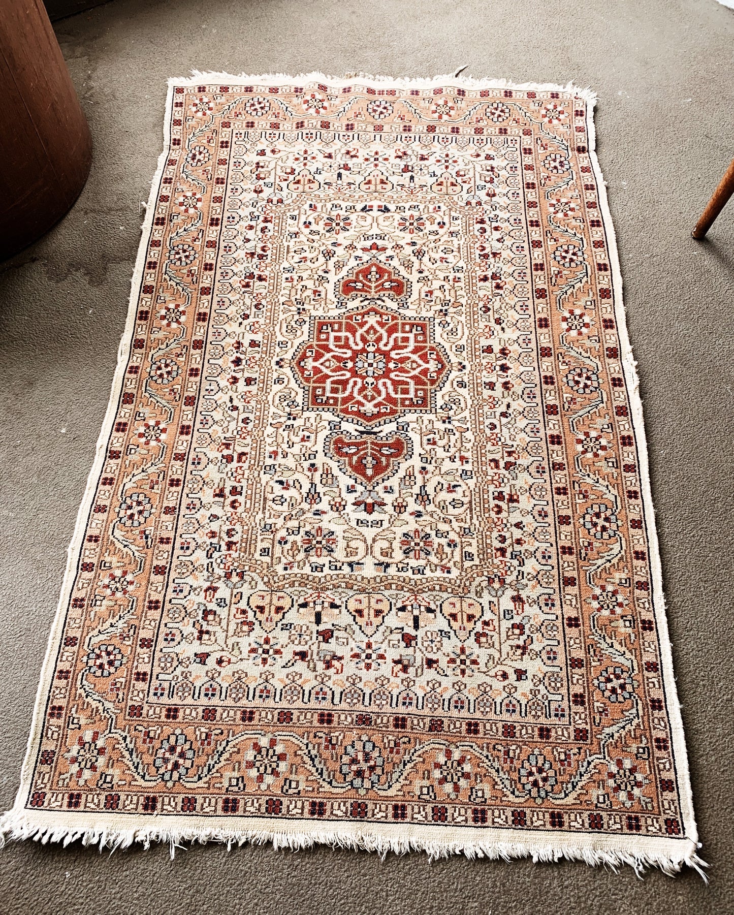 Vintage Wool Prayer Rug