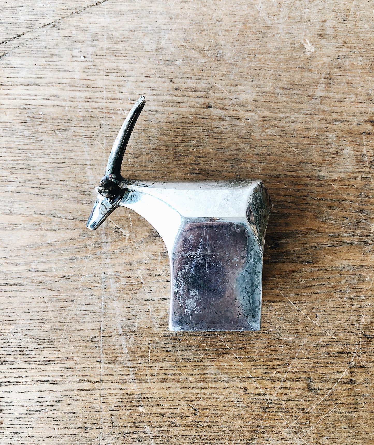 Vintage Dansk Modernist Siverplate Antelope