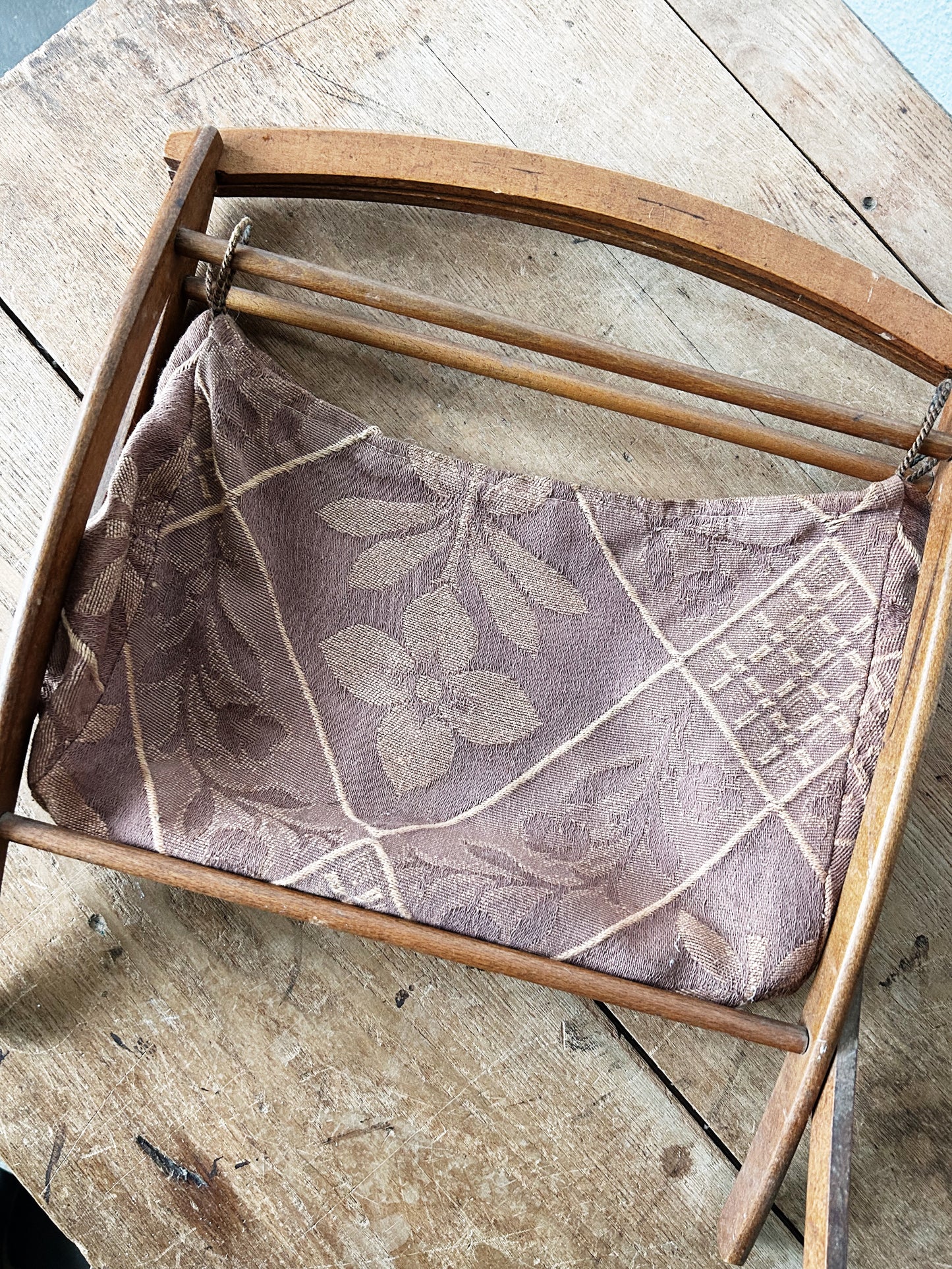 Antique Collapsible Knitting/Yarn Storage