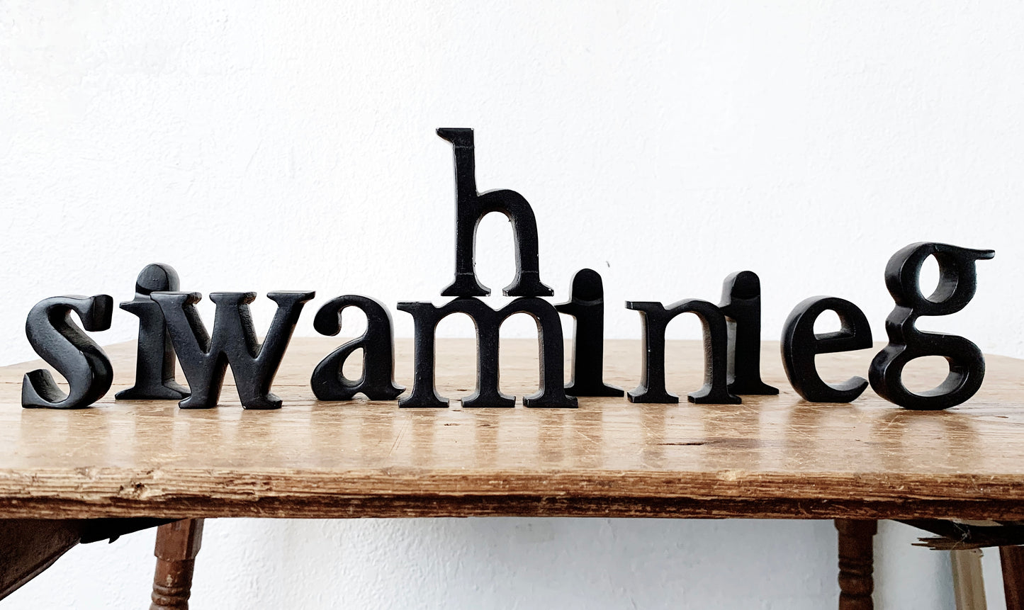 Chunky Metal Letters