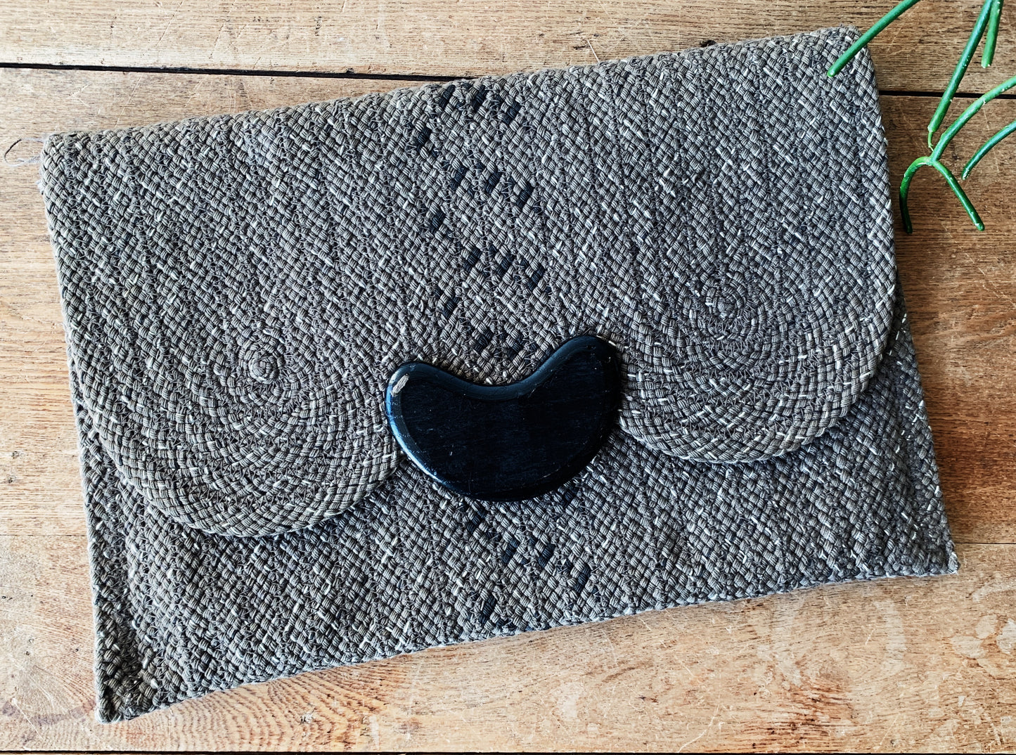 Vintage Hand Woven Clutch