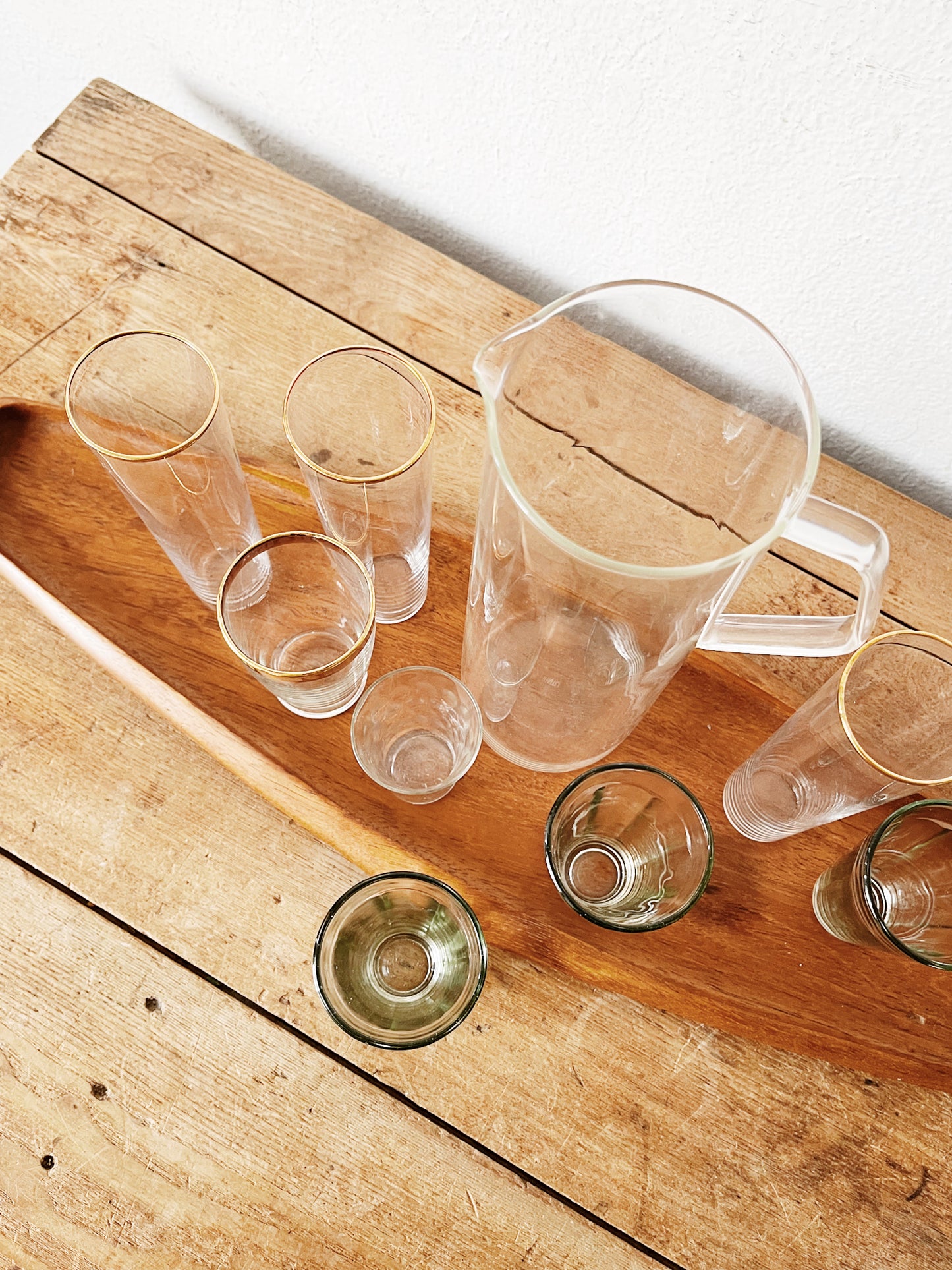 Vintage European Wine Glasses