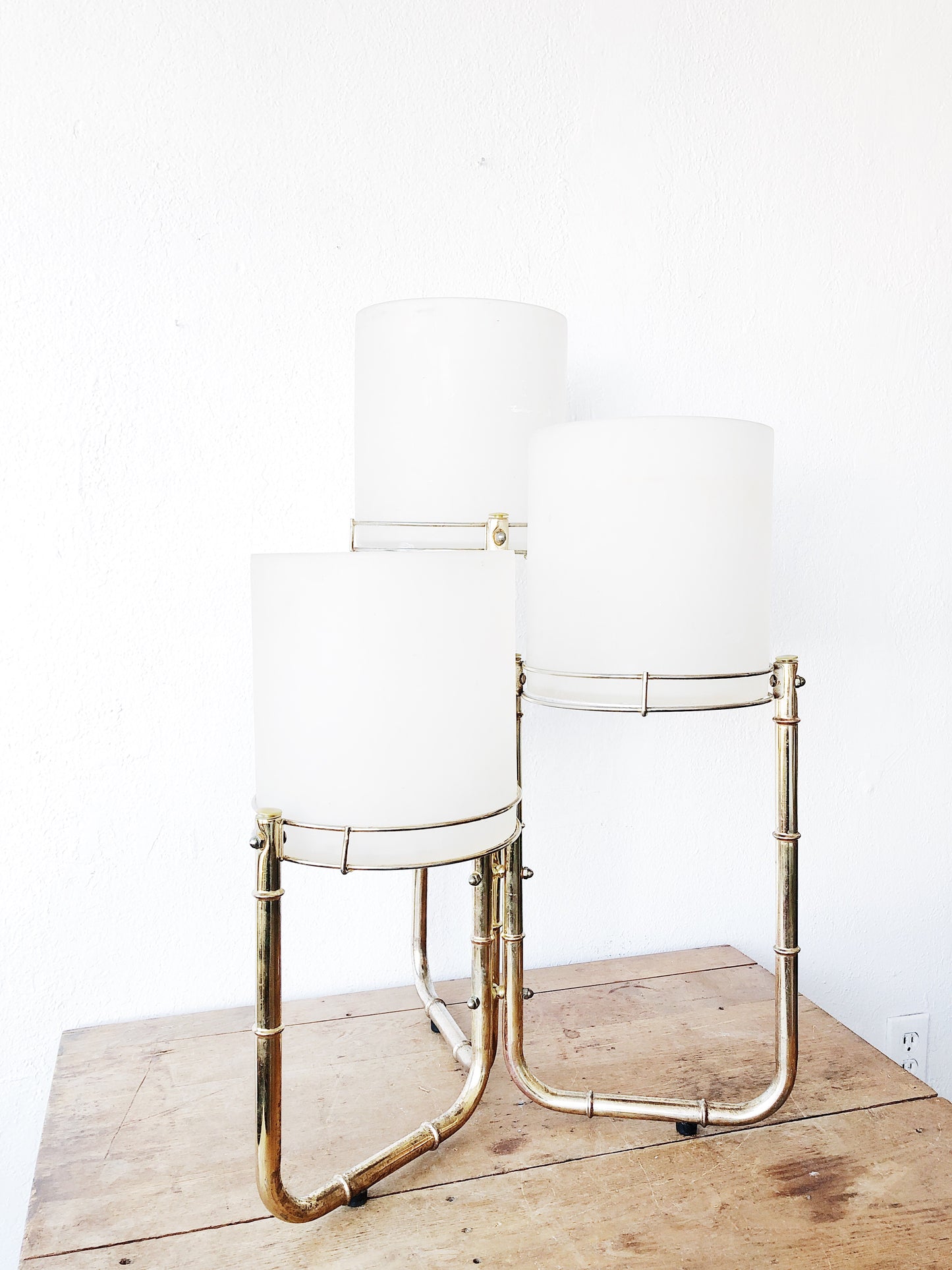 Vintage Brass Tiered Plant Stand