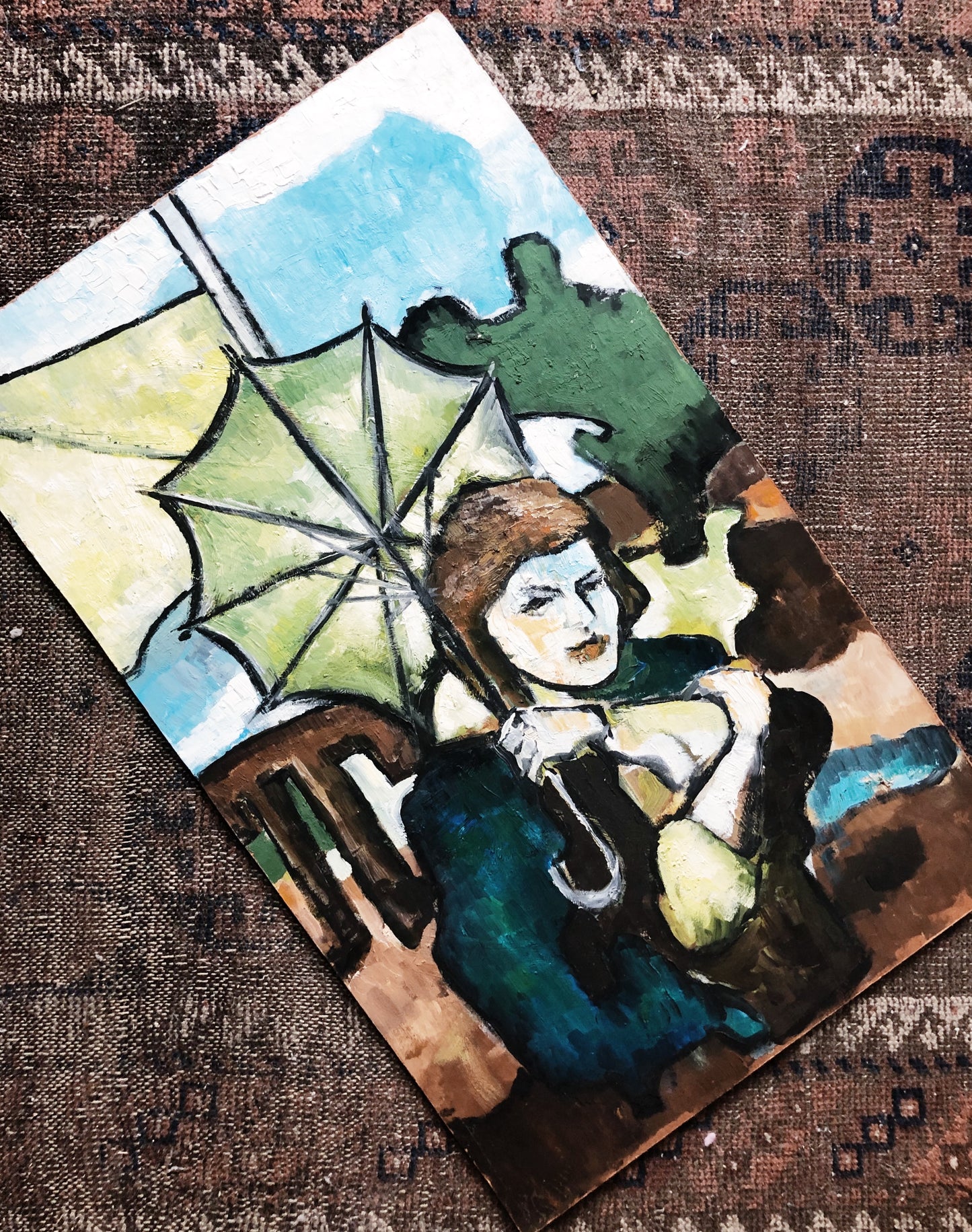 Original Oil on Board Painting