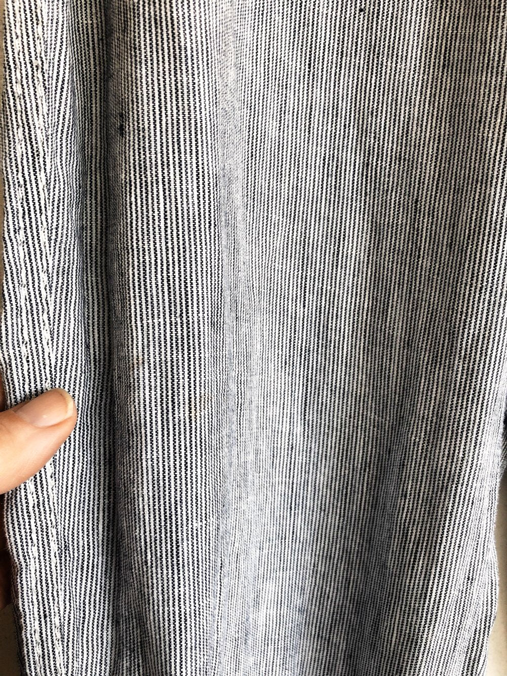 Linen Pinstriped Easy Pant