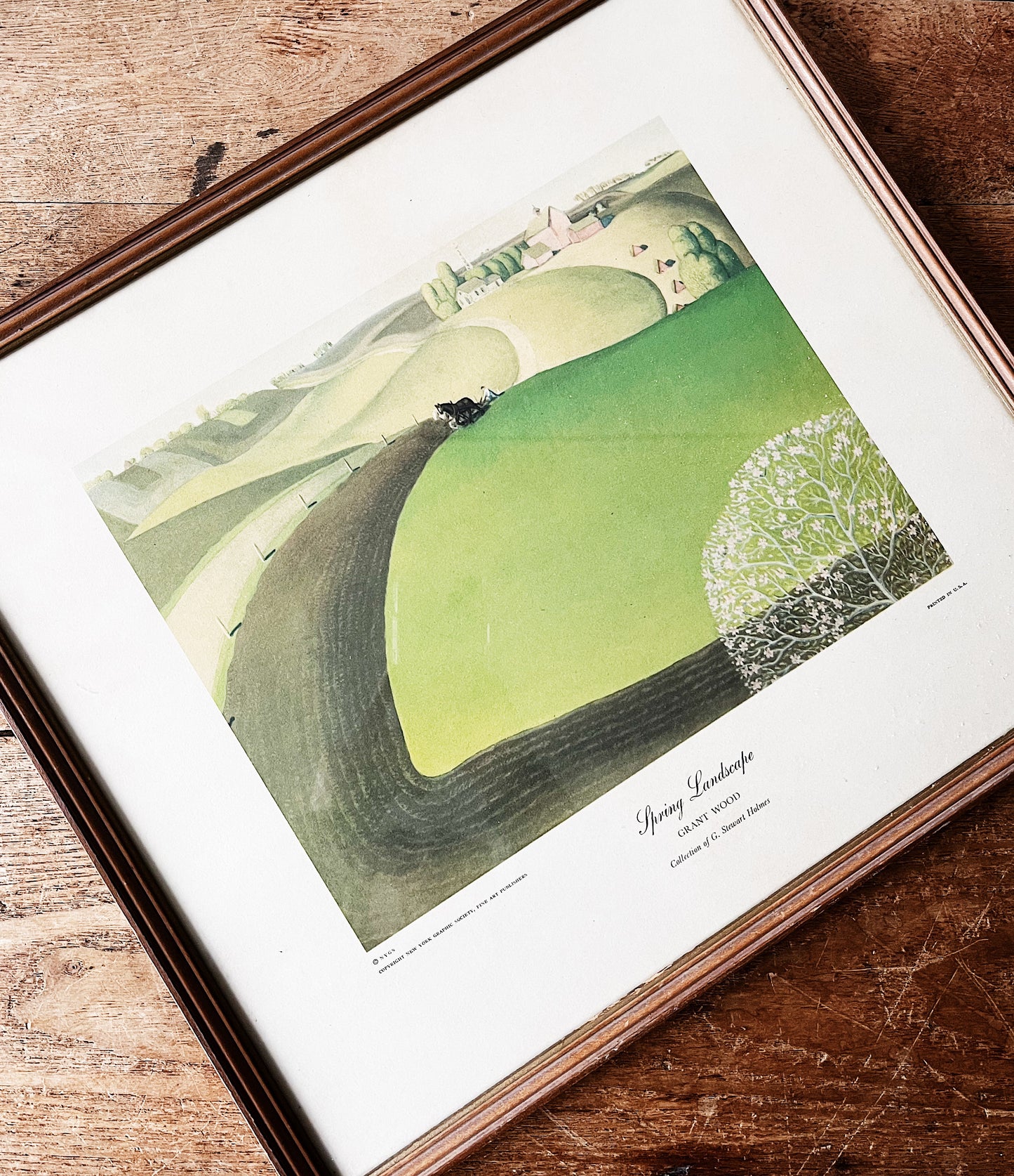 Vintage 1930s Grant Wood Litho