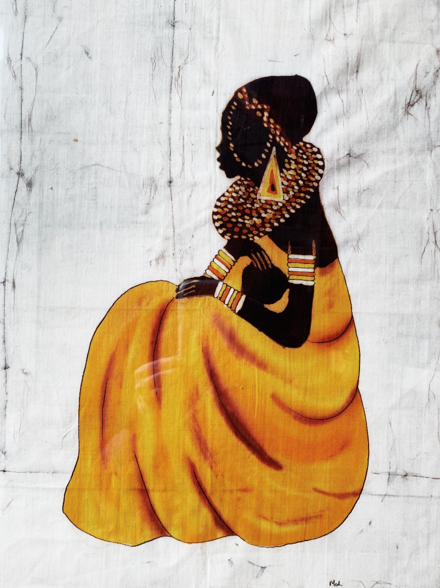 Vintage Batik African Art