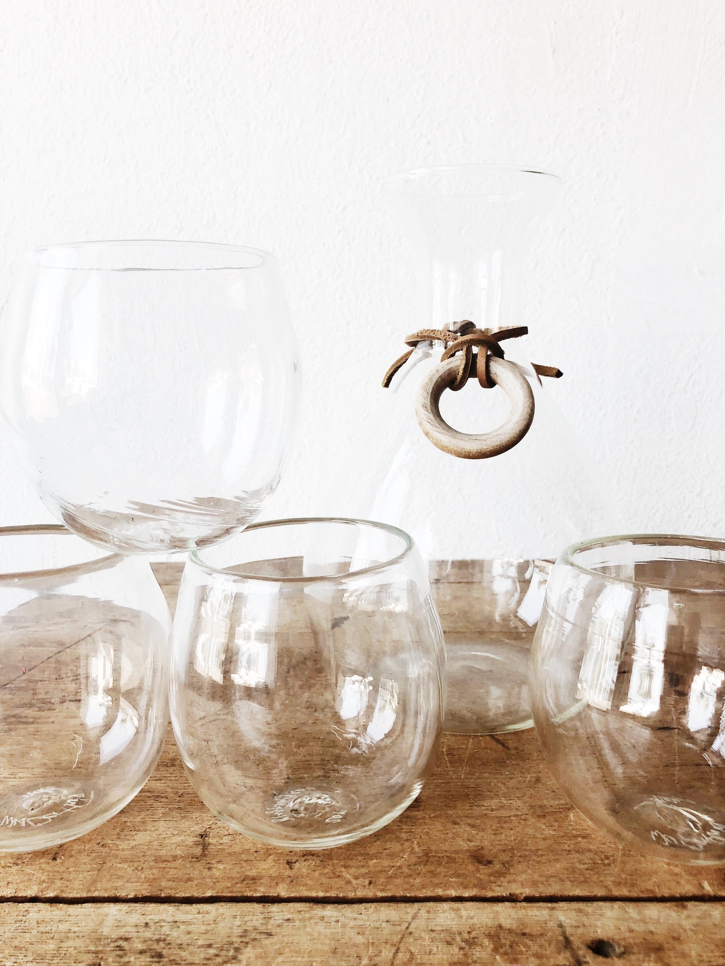 Set of Four Wes Berthold Handblown Glasses