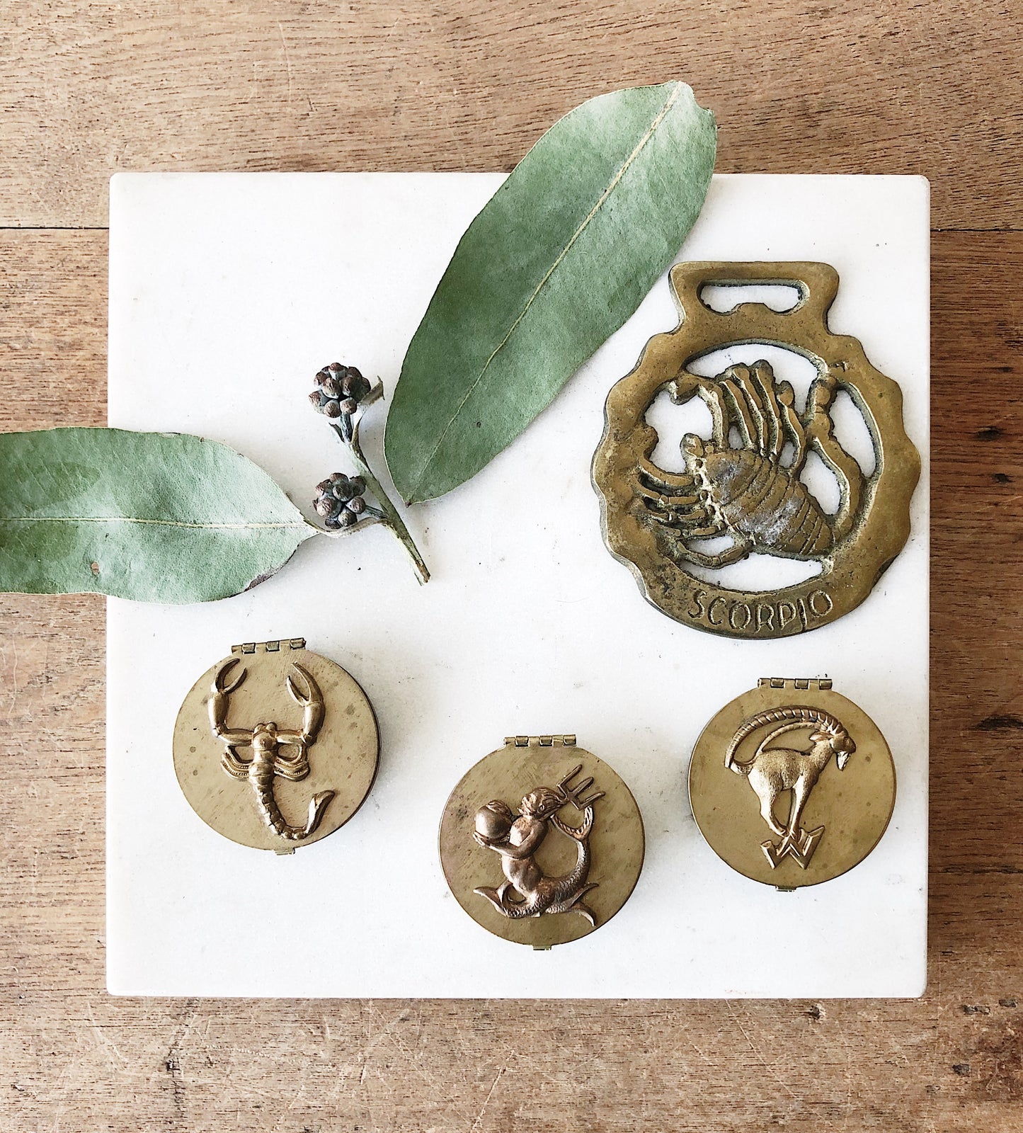 Vintage Zodiac Pill Box