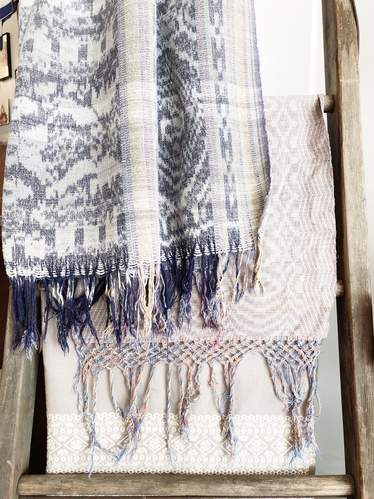 Faded Vintage Balinese Ikat Textile