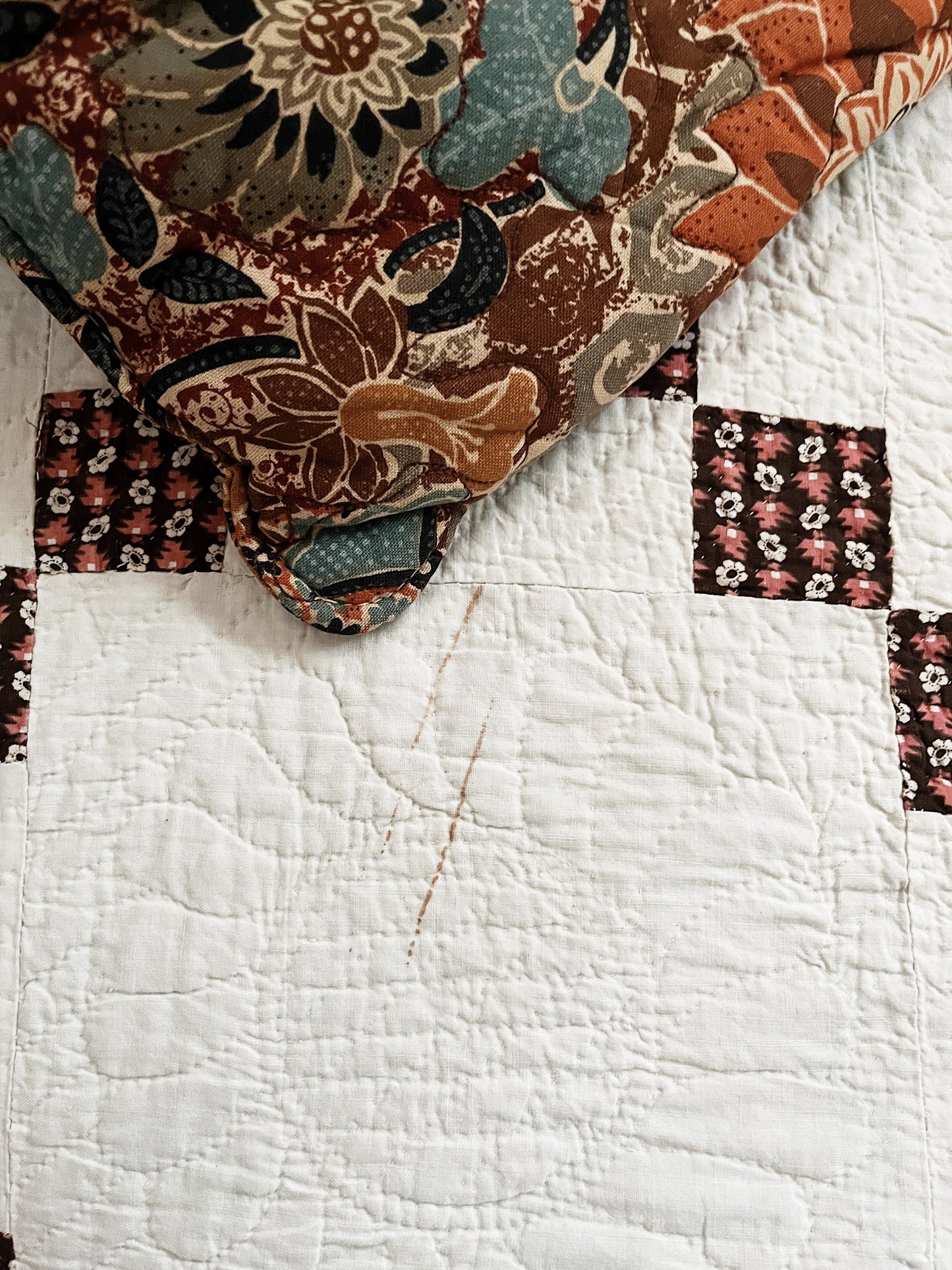 Vintage Amish Cotton Quilt