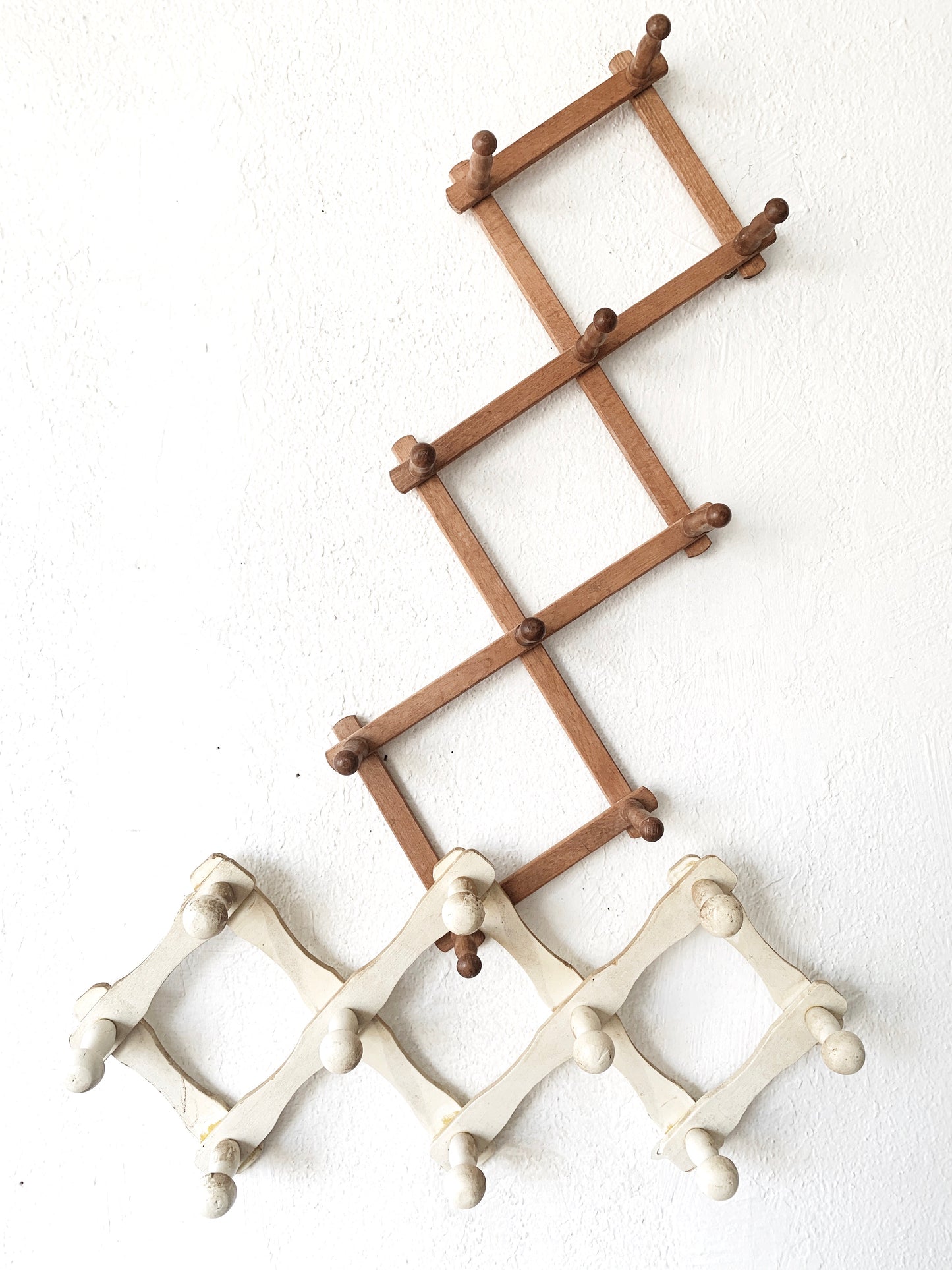 Vintage Wood Peg Rack