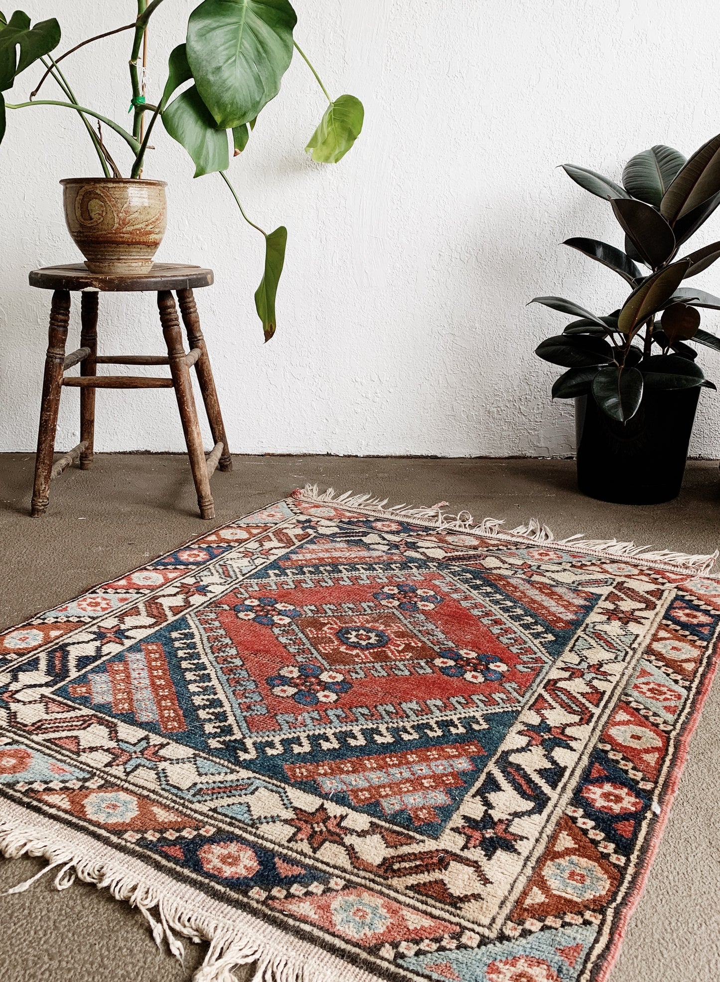 Vintage Square Wool Rug