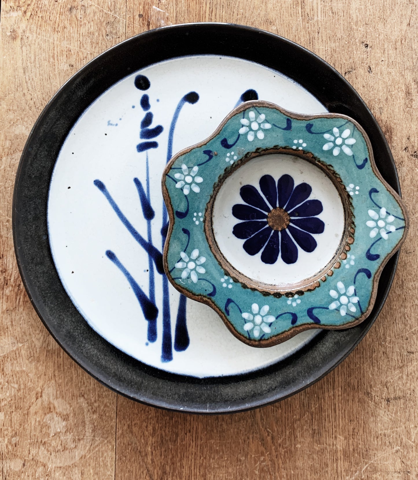 Tonala Hand Painted Pottery Dish