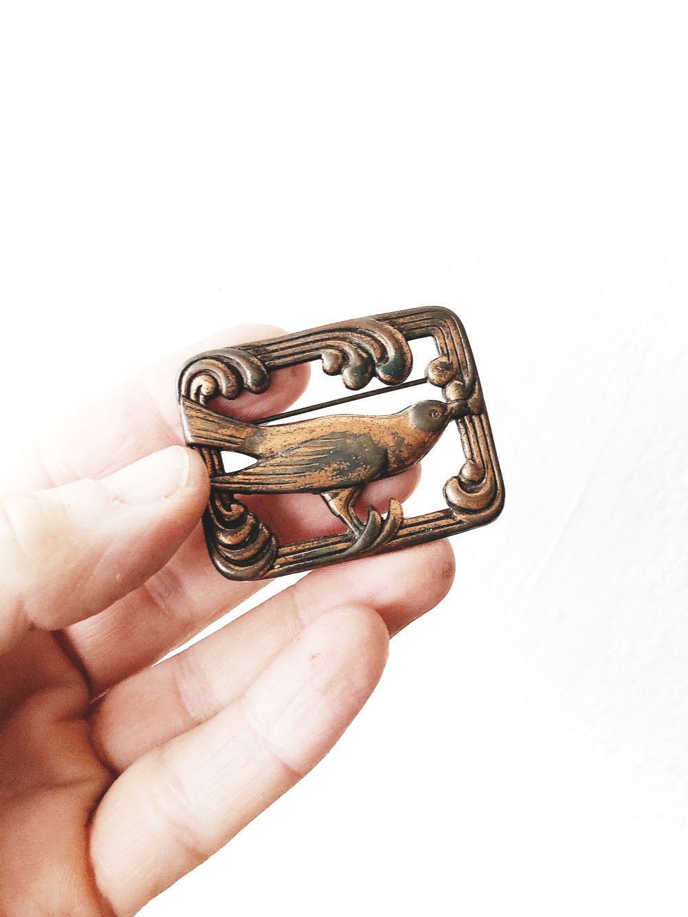 Antique Copper Hat Pin