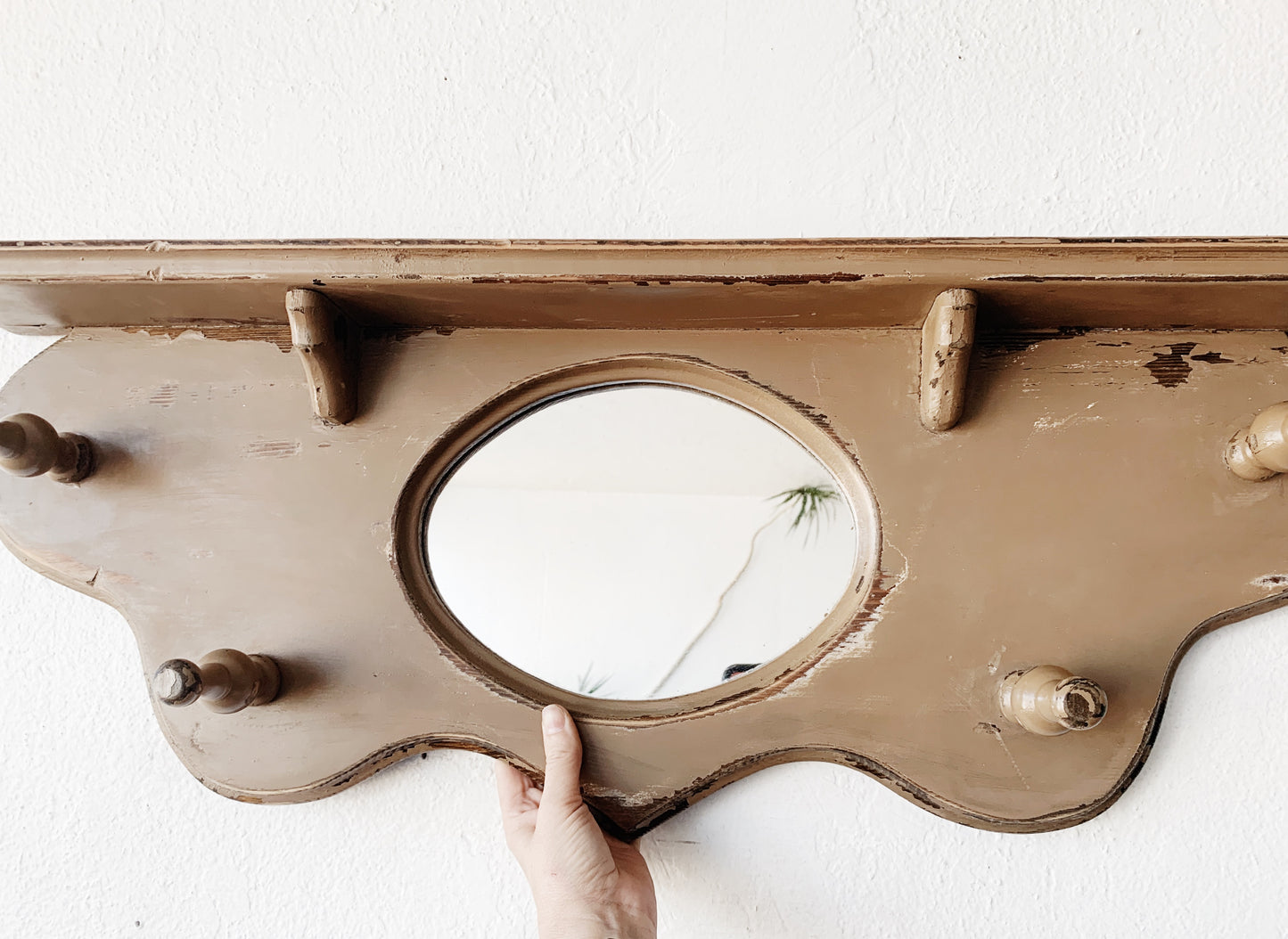 Vintage Mirrored Hanging Rack