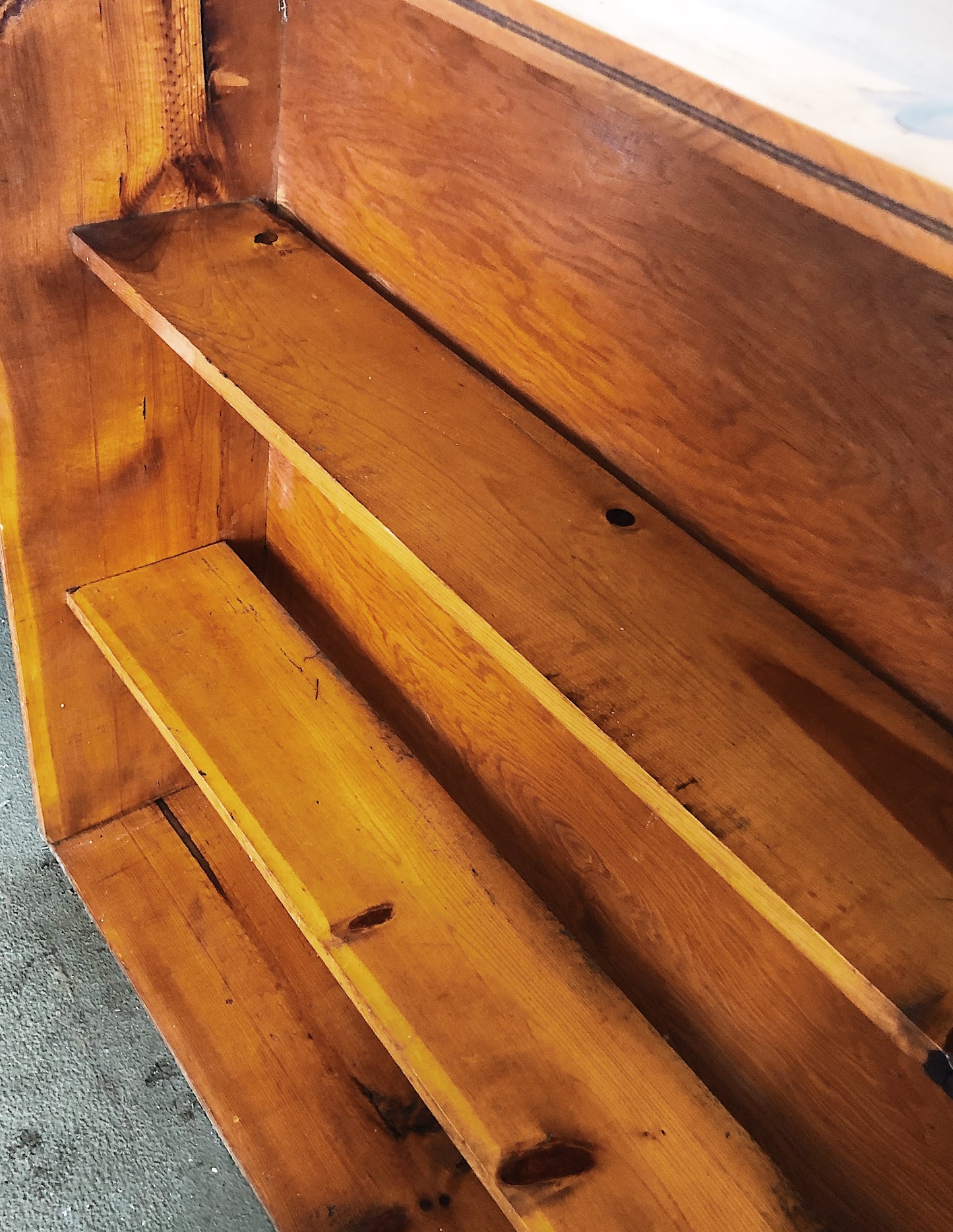 Rustic Pine Canning Shelf or Hutch