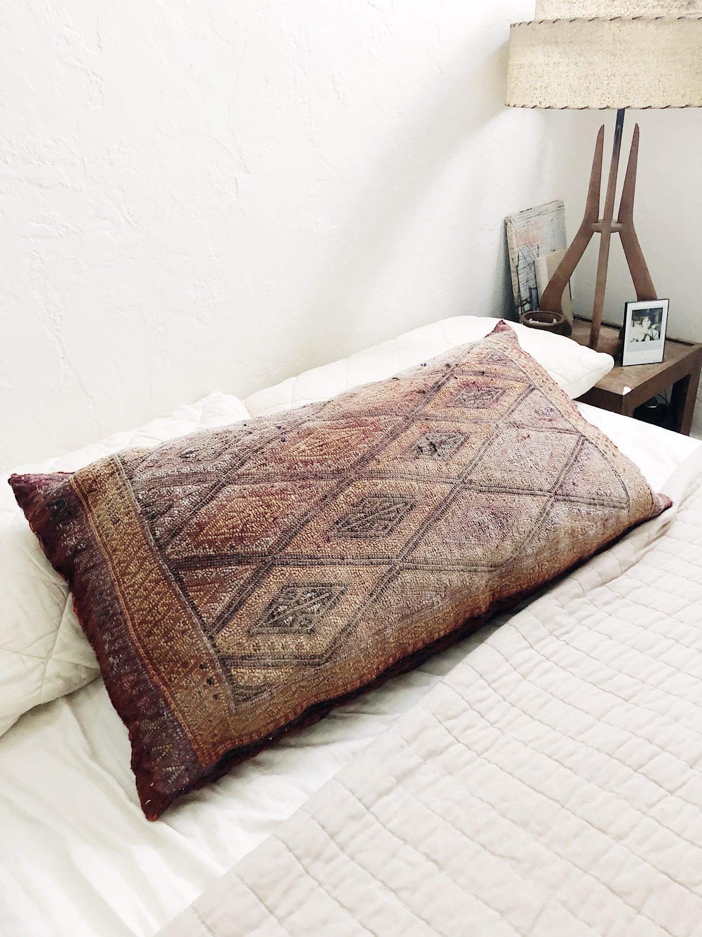 Oversized Reversible Wool Kilim Cushion