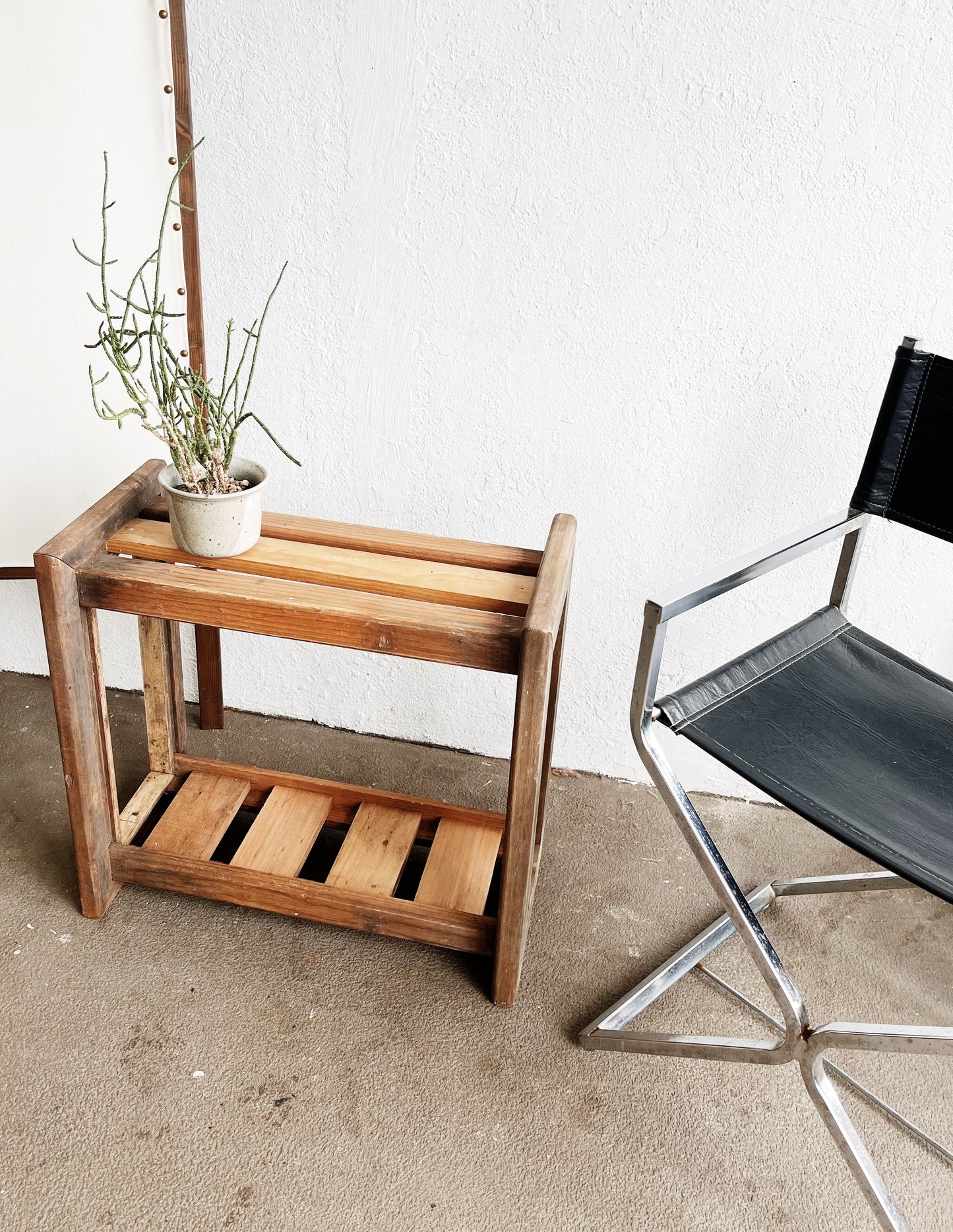 Vintage Slatted Shelf