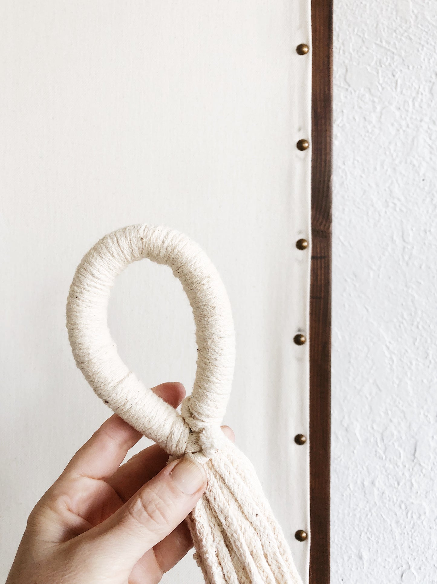 Vintage Cotton Rope Hammock and Pillow