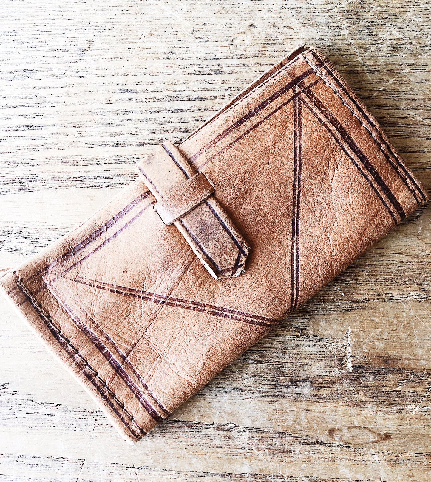 Vintage Leather Card Carrier
