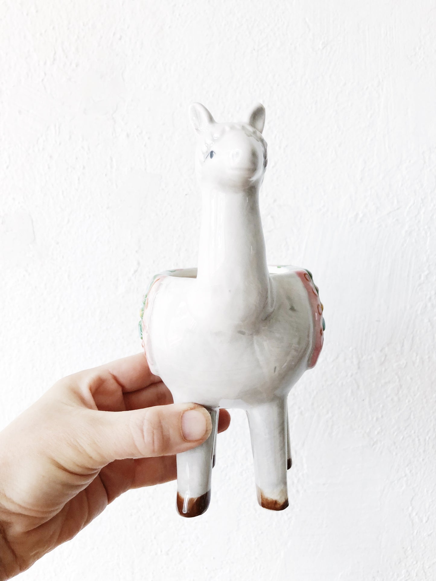 Vintage Llama Planter