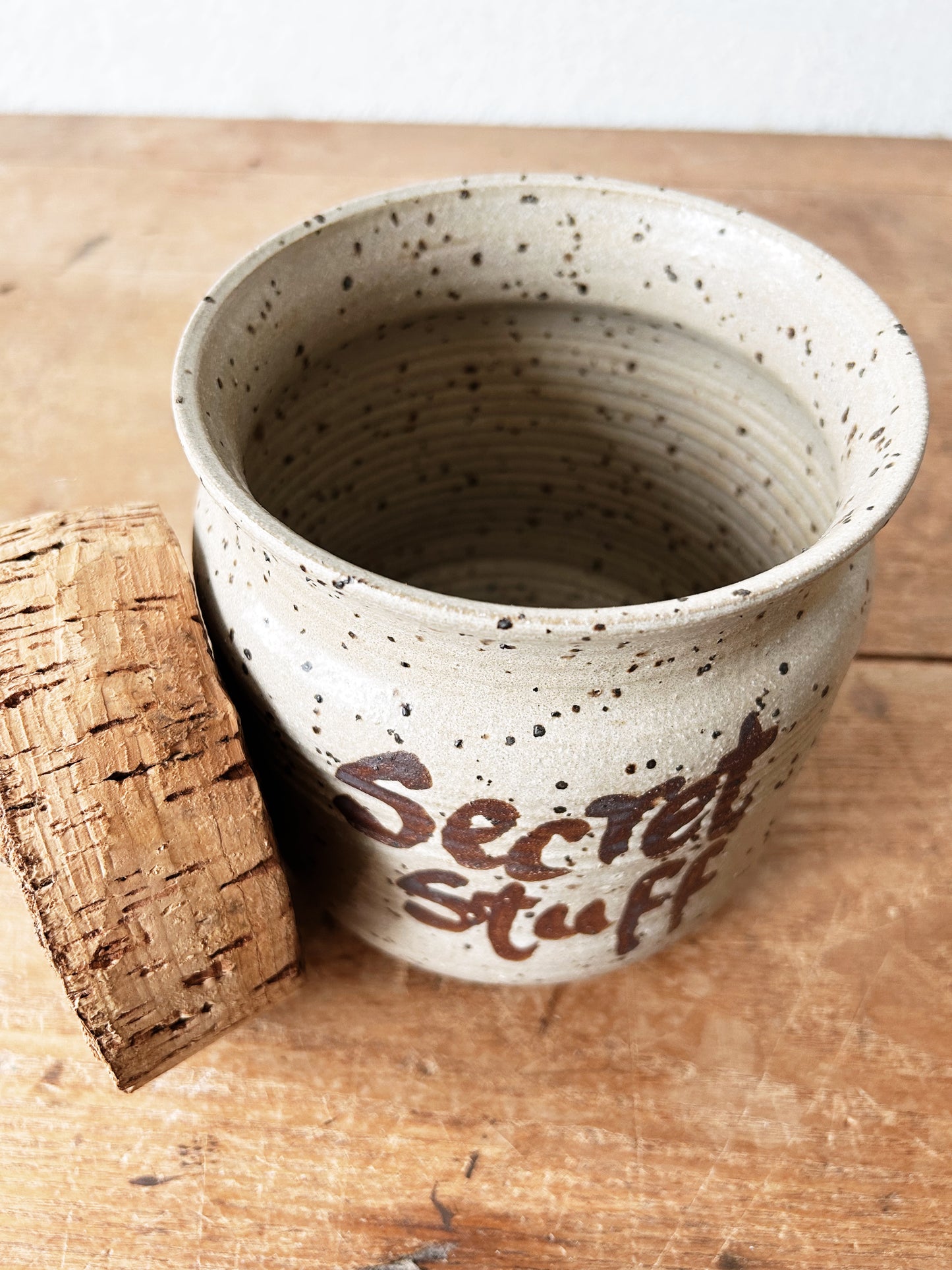 Large Vintage c1978 Stash Jar