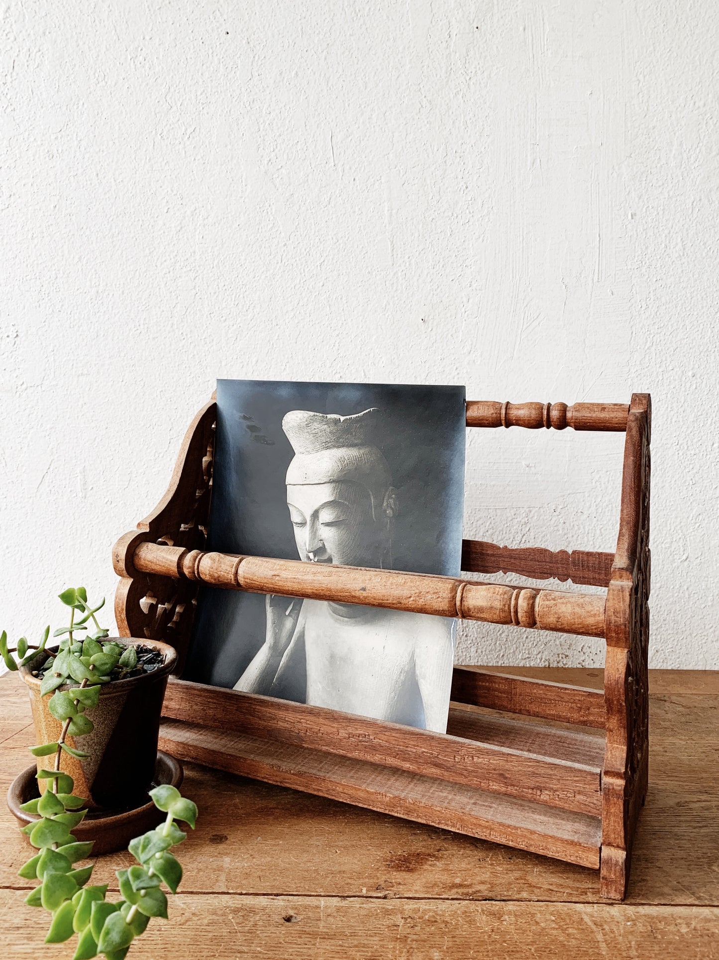 Vintage Wood Display Rack