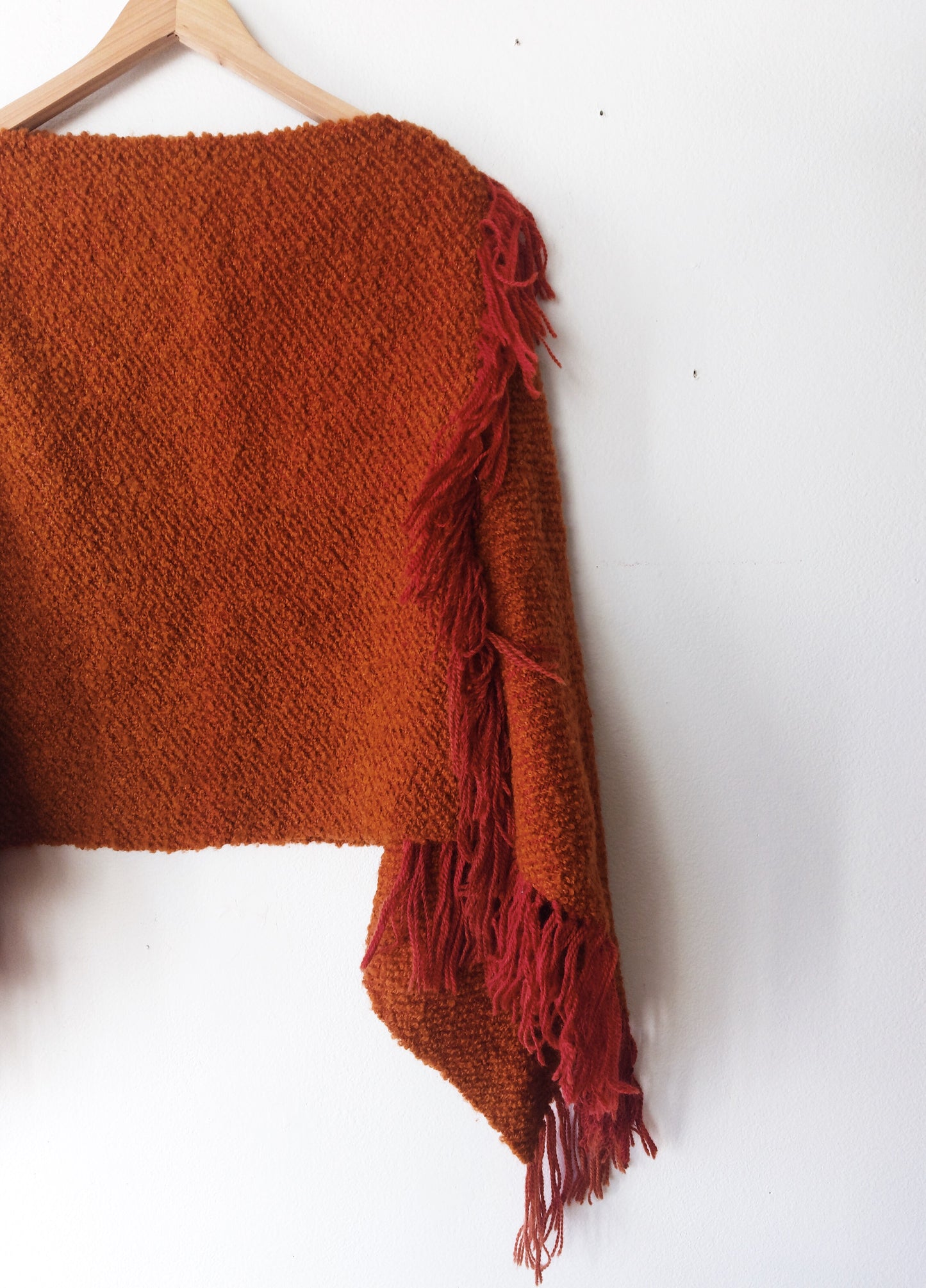 Wool Blend Poncho