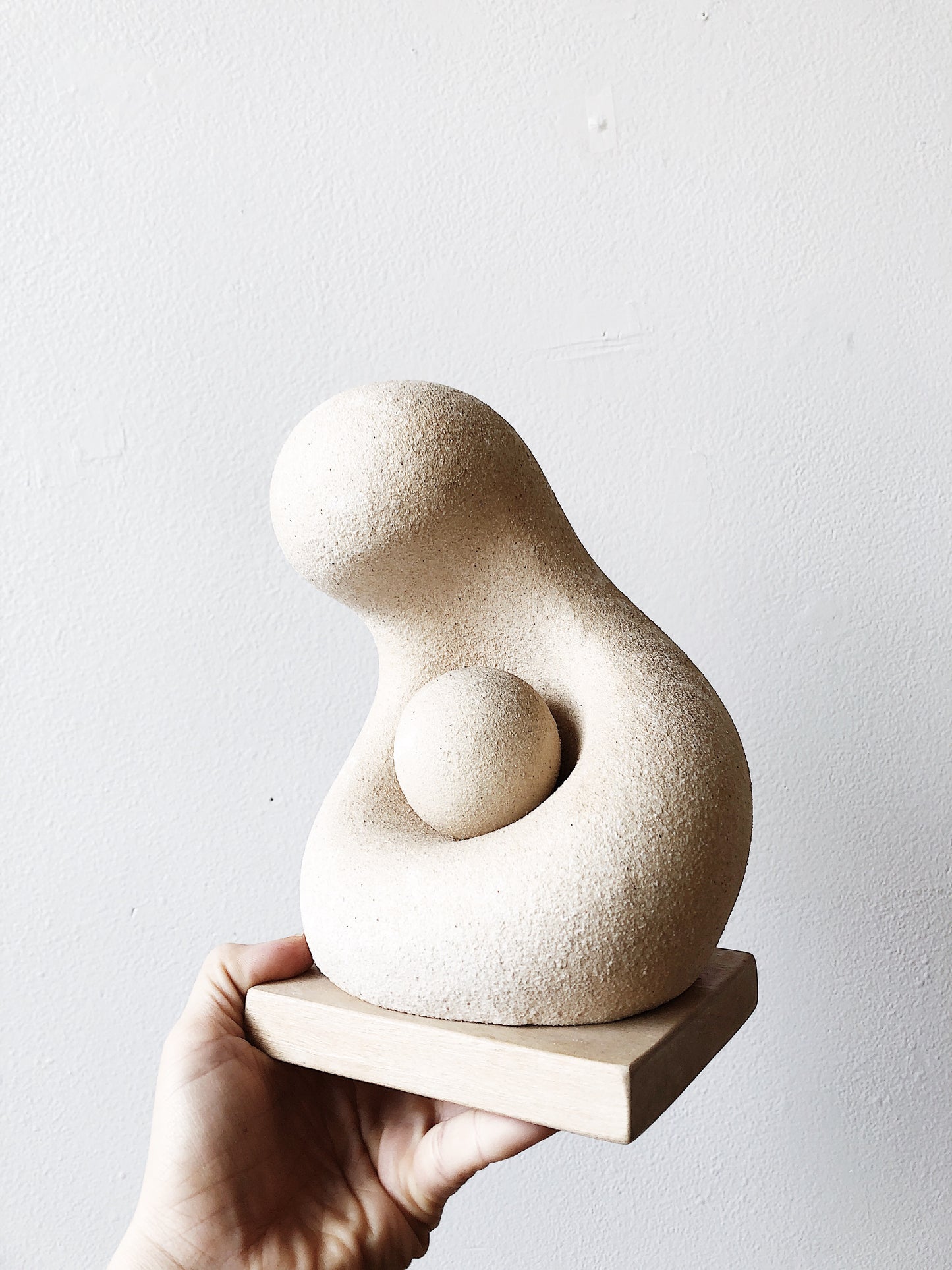 Vintage Abstract Ceramic Sculpture