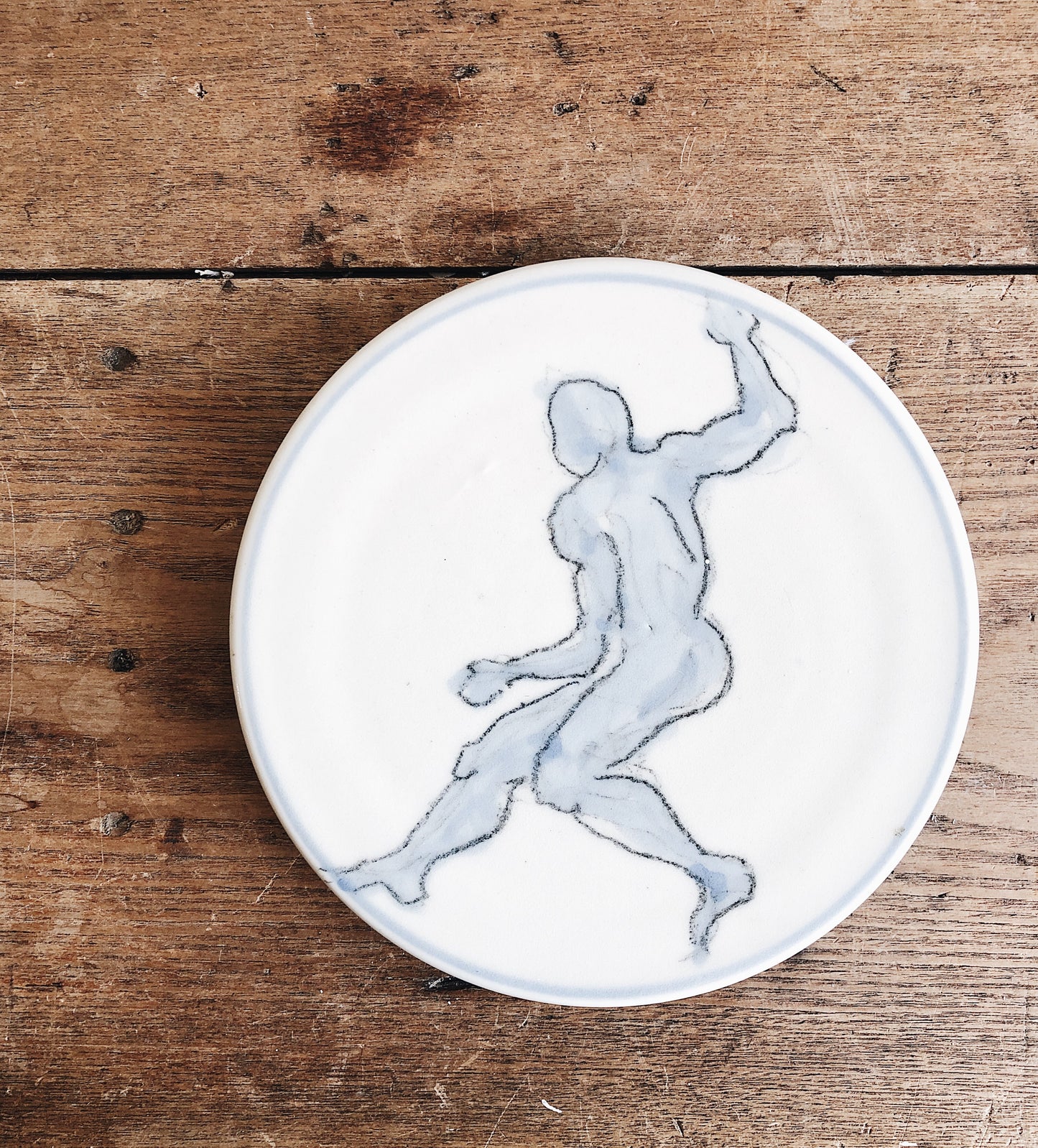 Vintage Handmade Figural Ceramic Wall Hanging